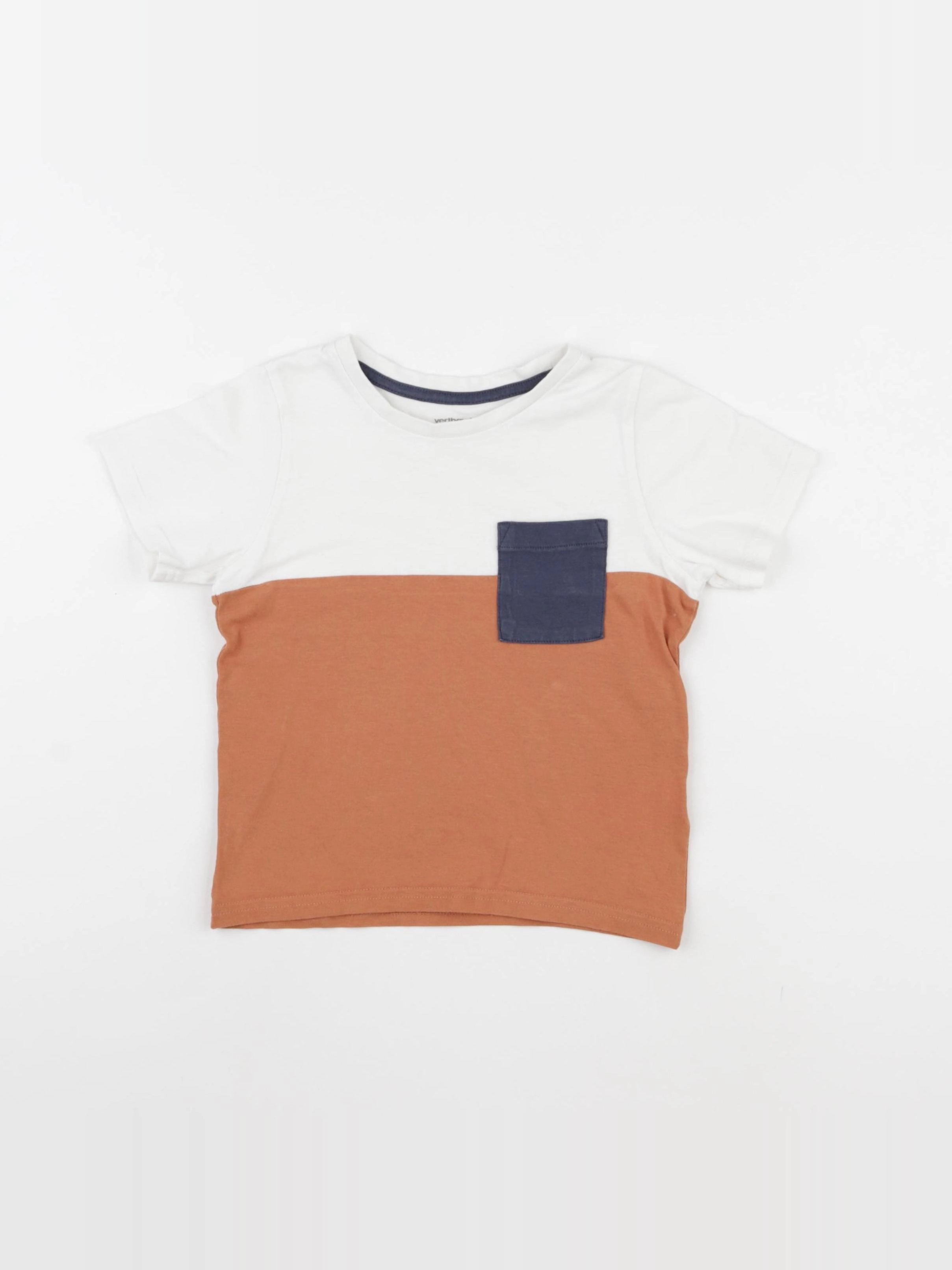 Vertbaudet - tee-shirt coton orange - 4 ans