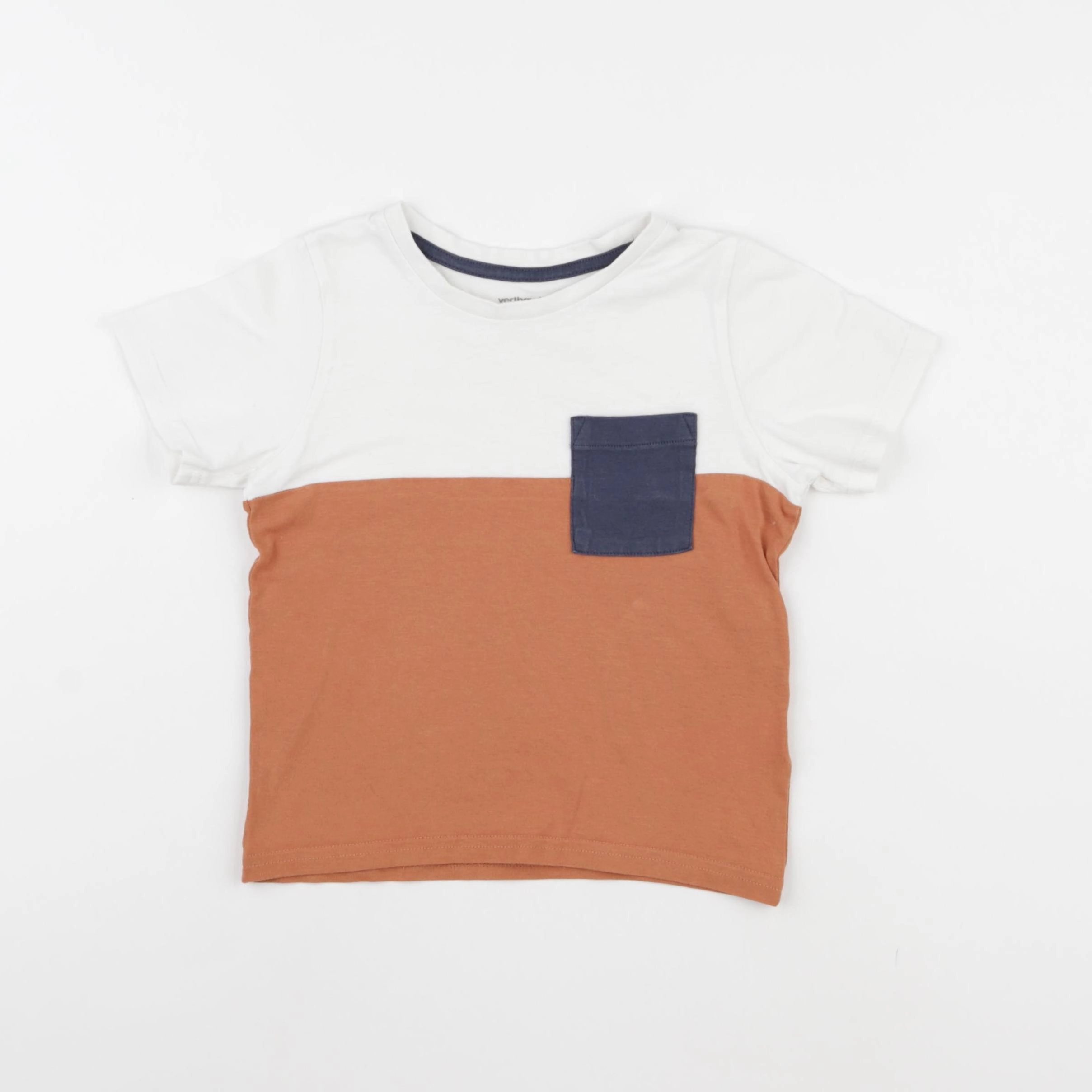 Vertbaudet - tee-shirt coton orange - 4 ans