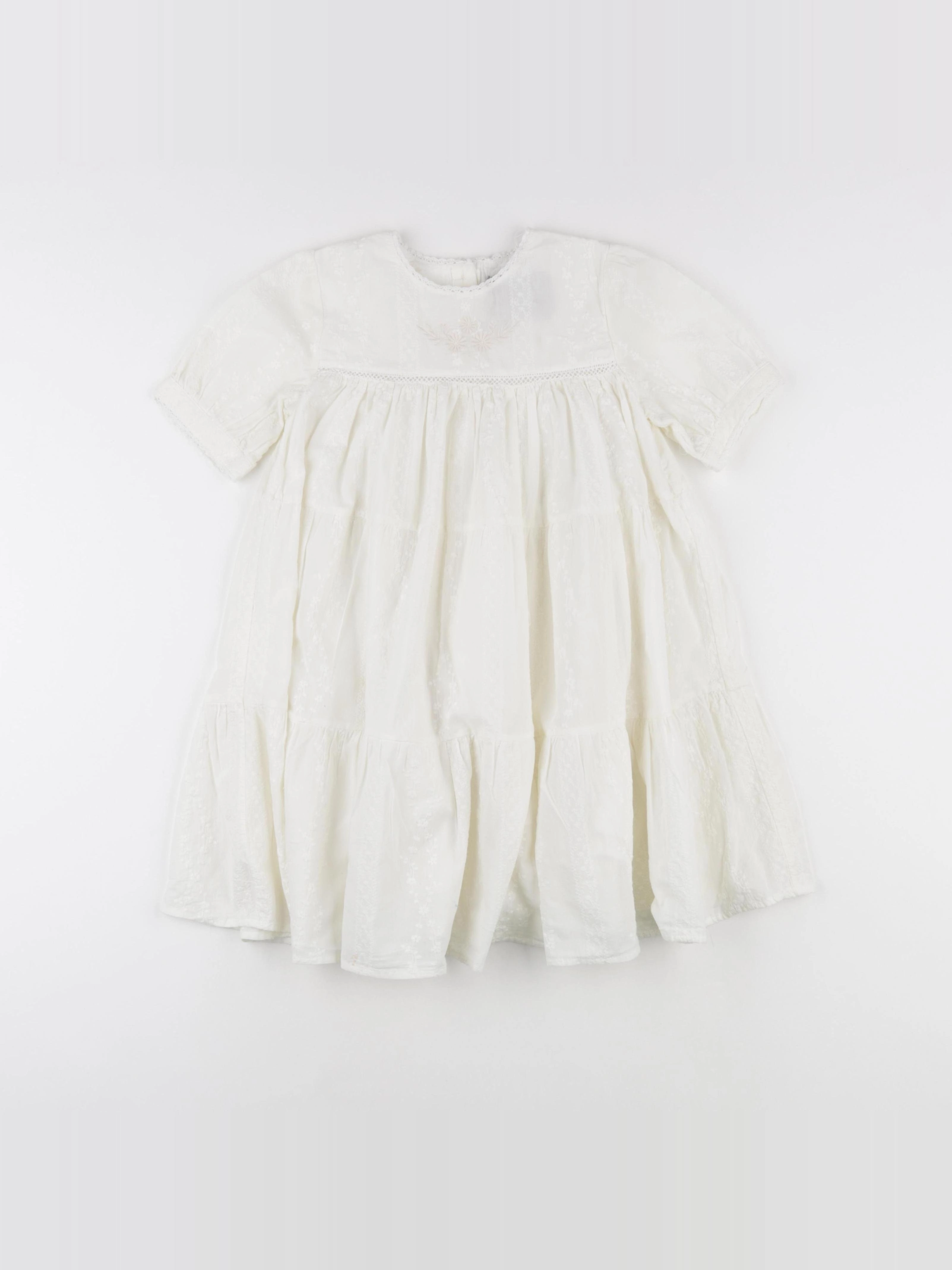 Monoprix - robe blanc - 6 ans