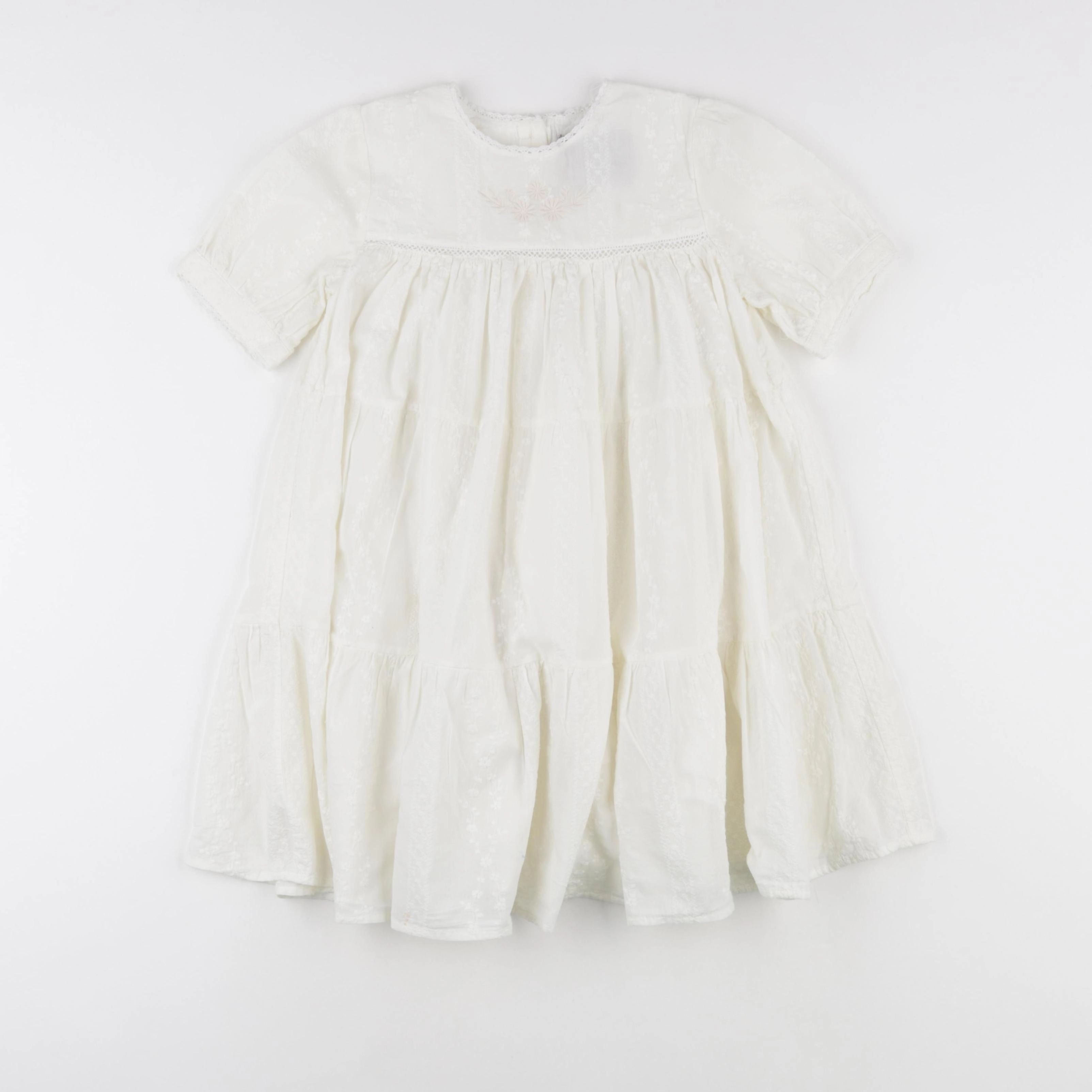Monoprix - robe blanc - 6 ans