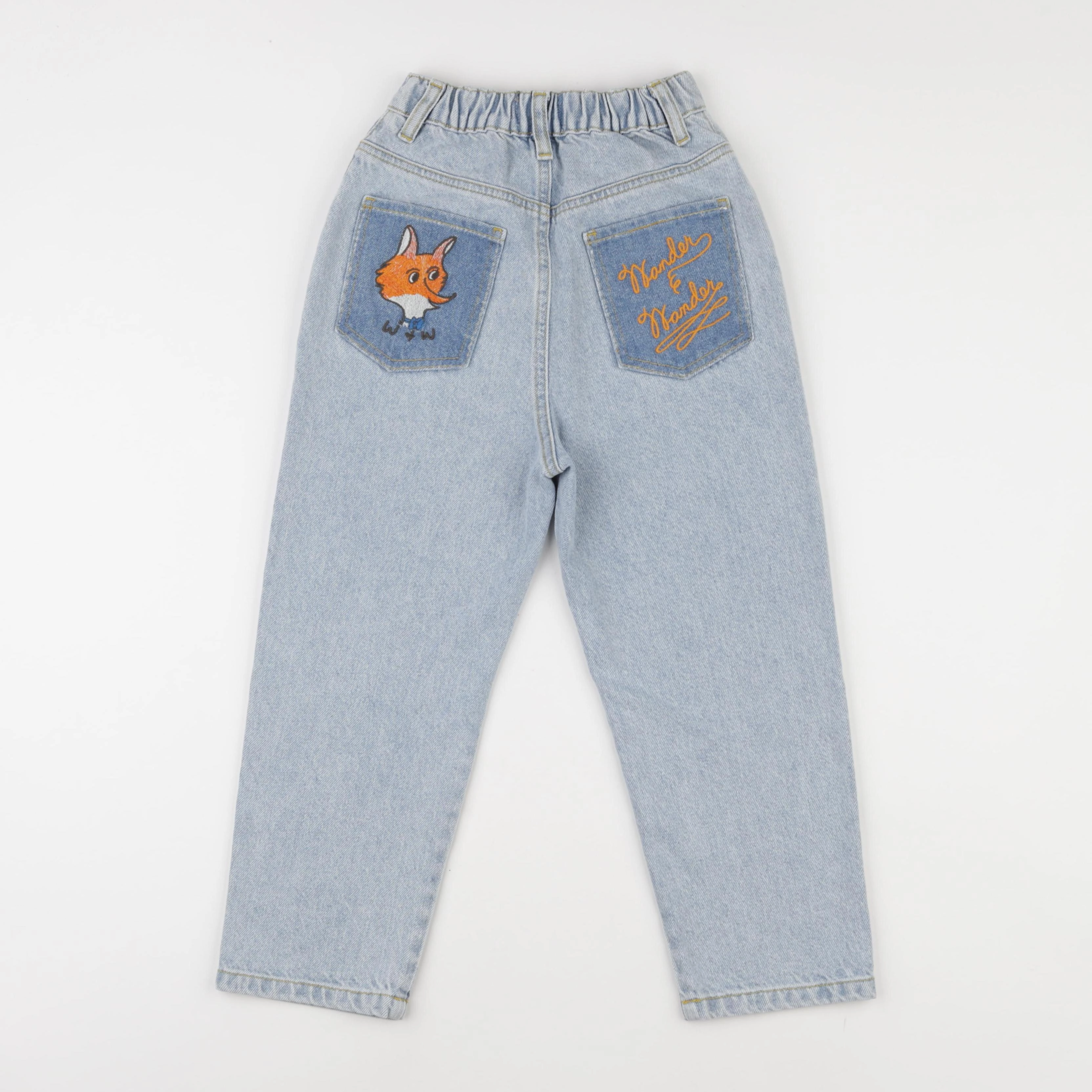 Wander & Wonder - Jean droit Fox bleu - 7/8 ans