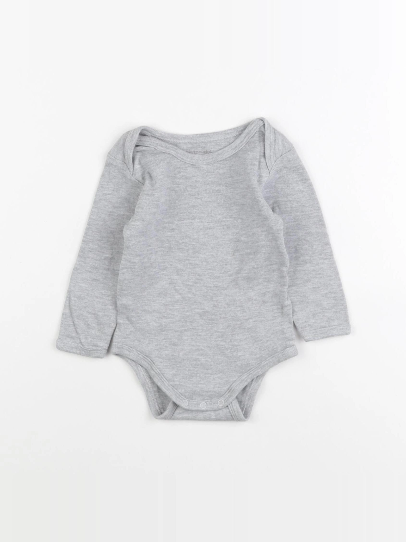 Vertbaudet - body gris - 9 mois
