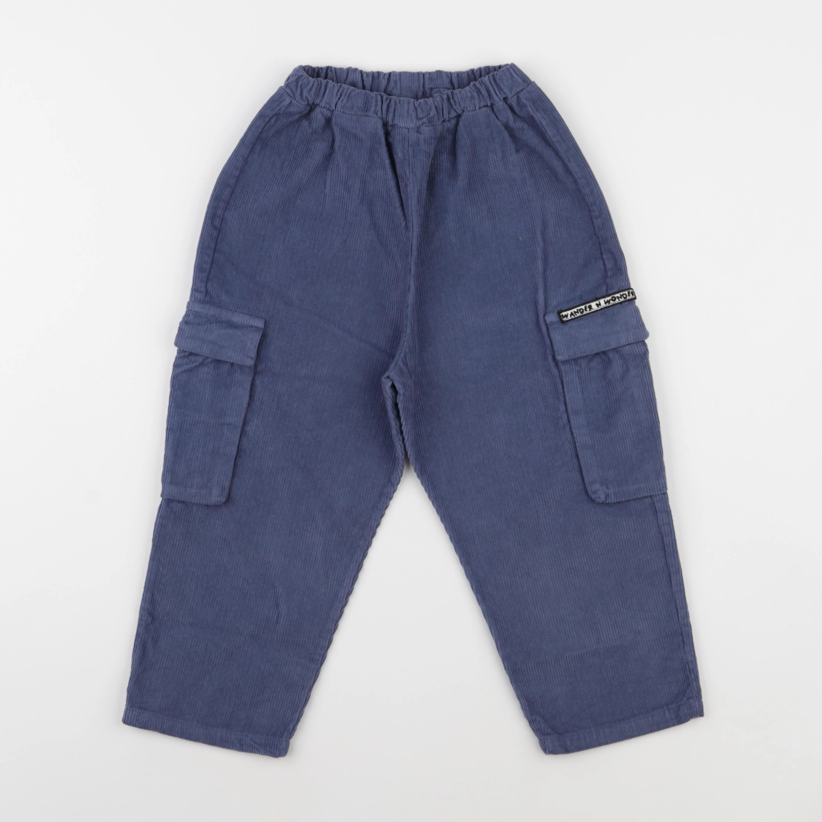 Wander & Wonder - Pantalon Cargo bleu - 9/10 ans