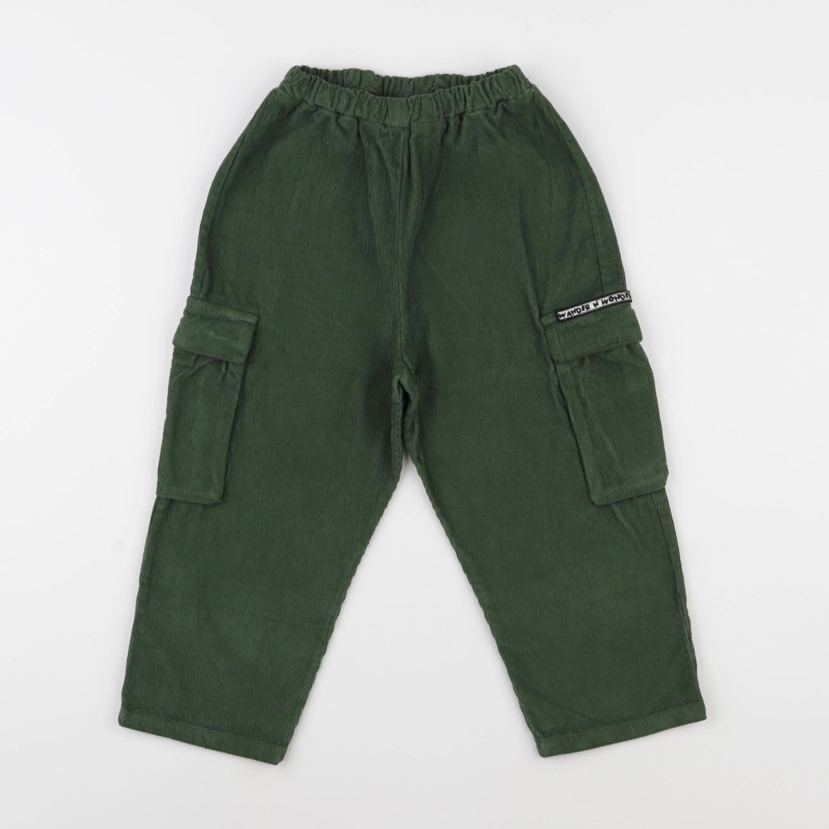 Wander & Wonder - Pantalon Cargo vert - 3/4 ans