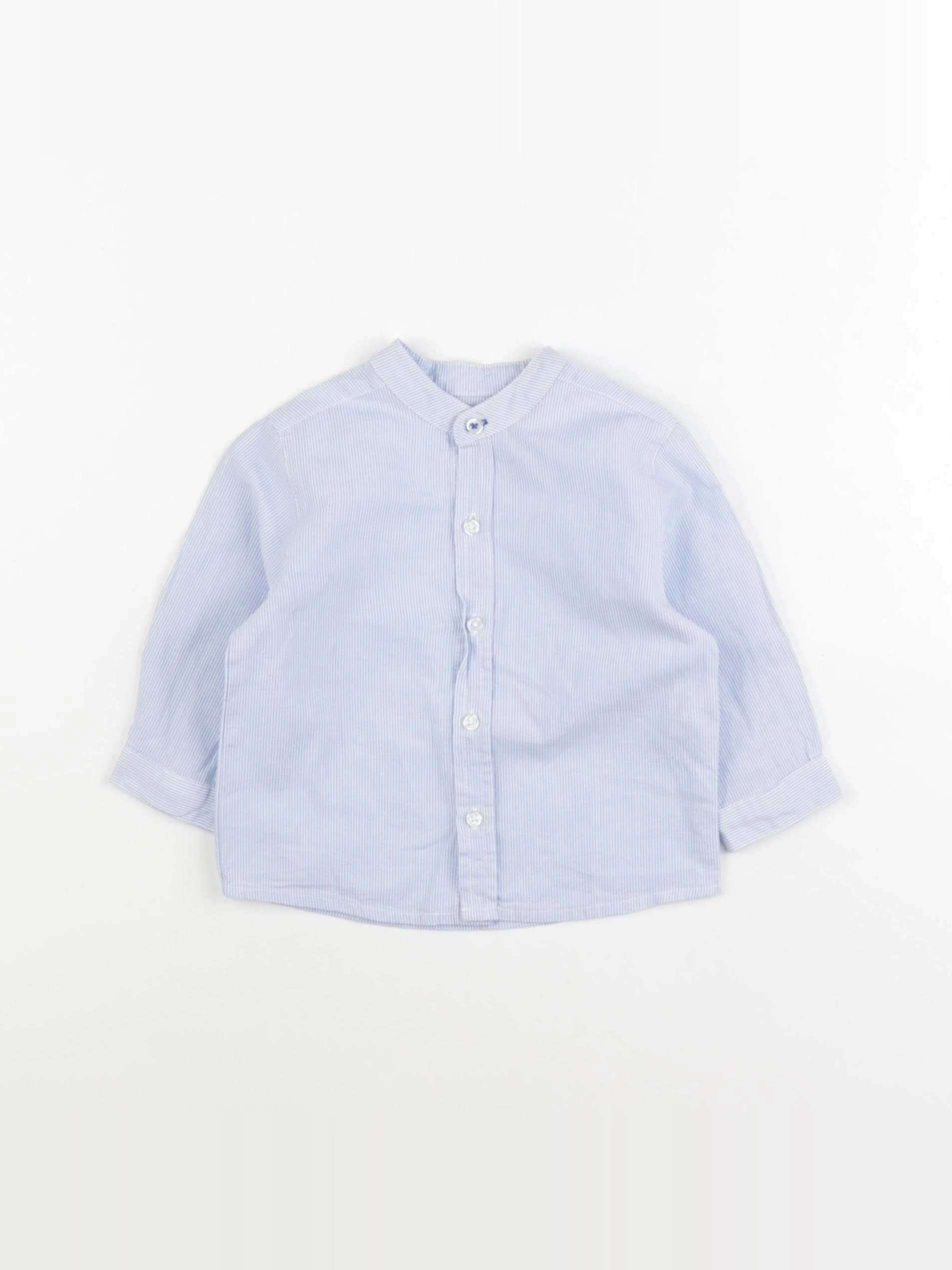 Boutchou - chemise bleu - 6 mois