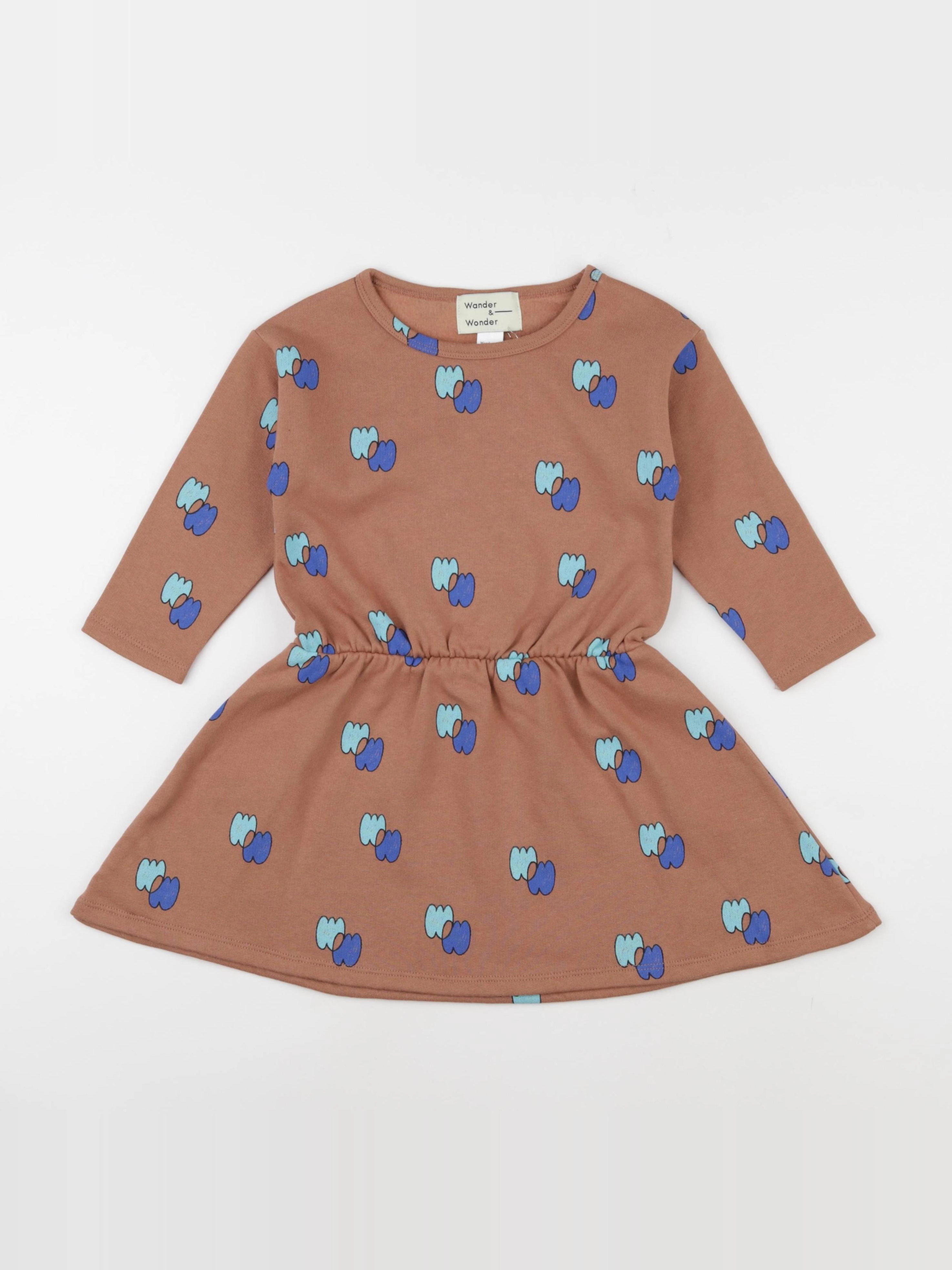 Wander & Wonder - Robe Logo marron - 3/4 ans