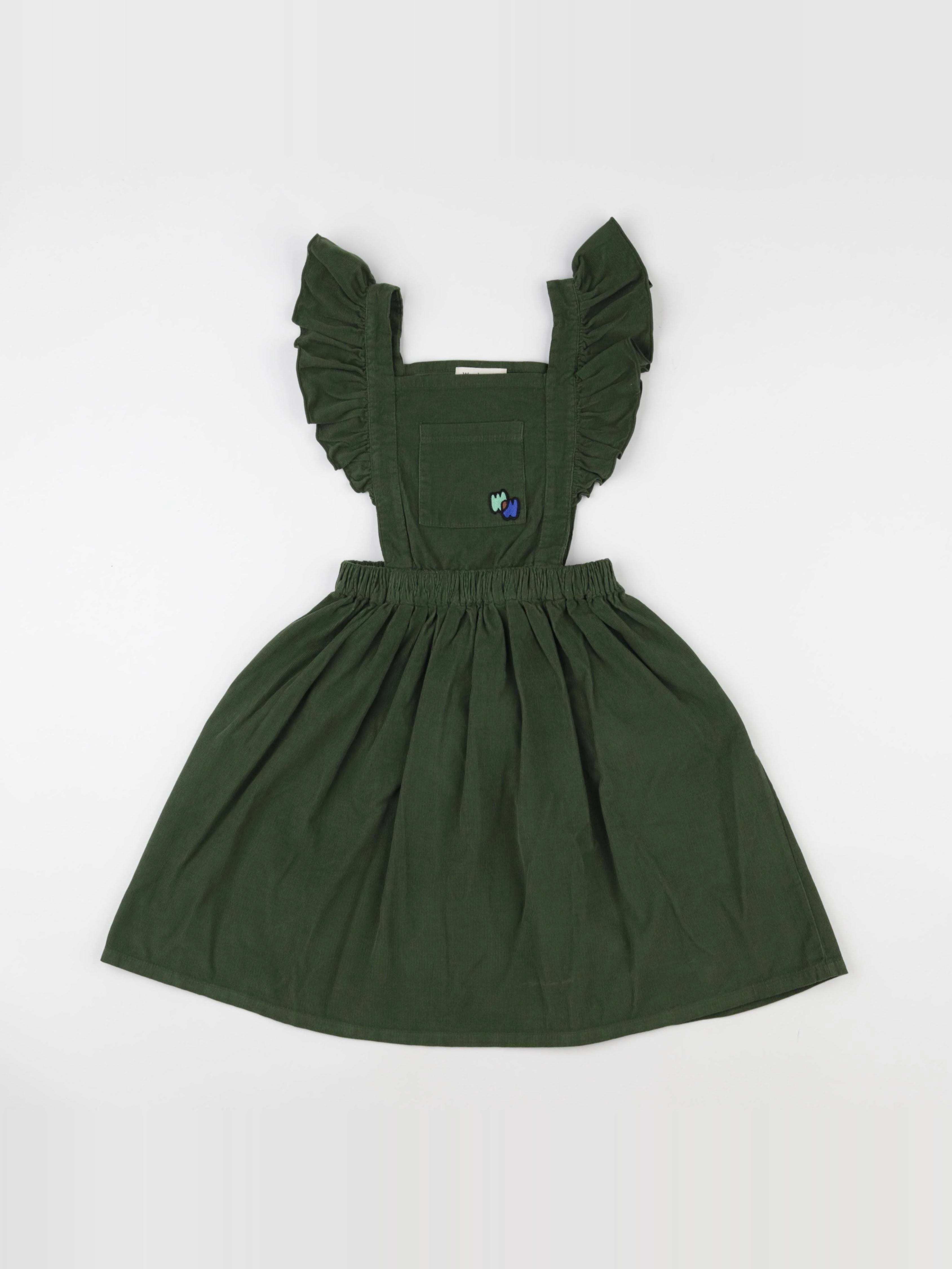 Wander & Wonder - Robe Pinafore vert - 3/4 ans