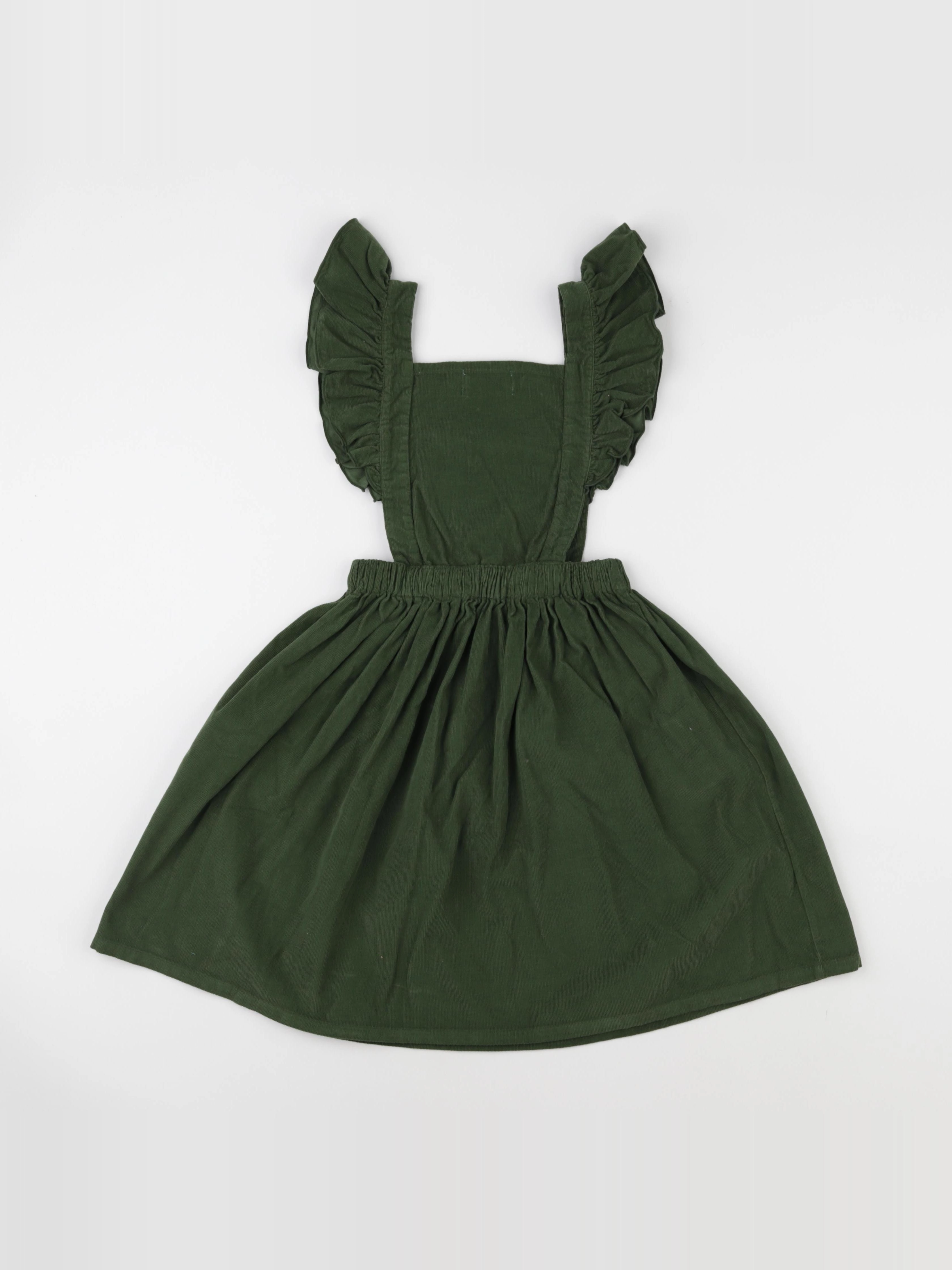 Wander & Wonder - Robe Pinafore vert - 3/4 ans