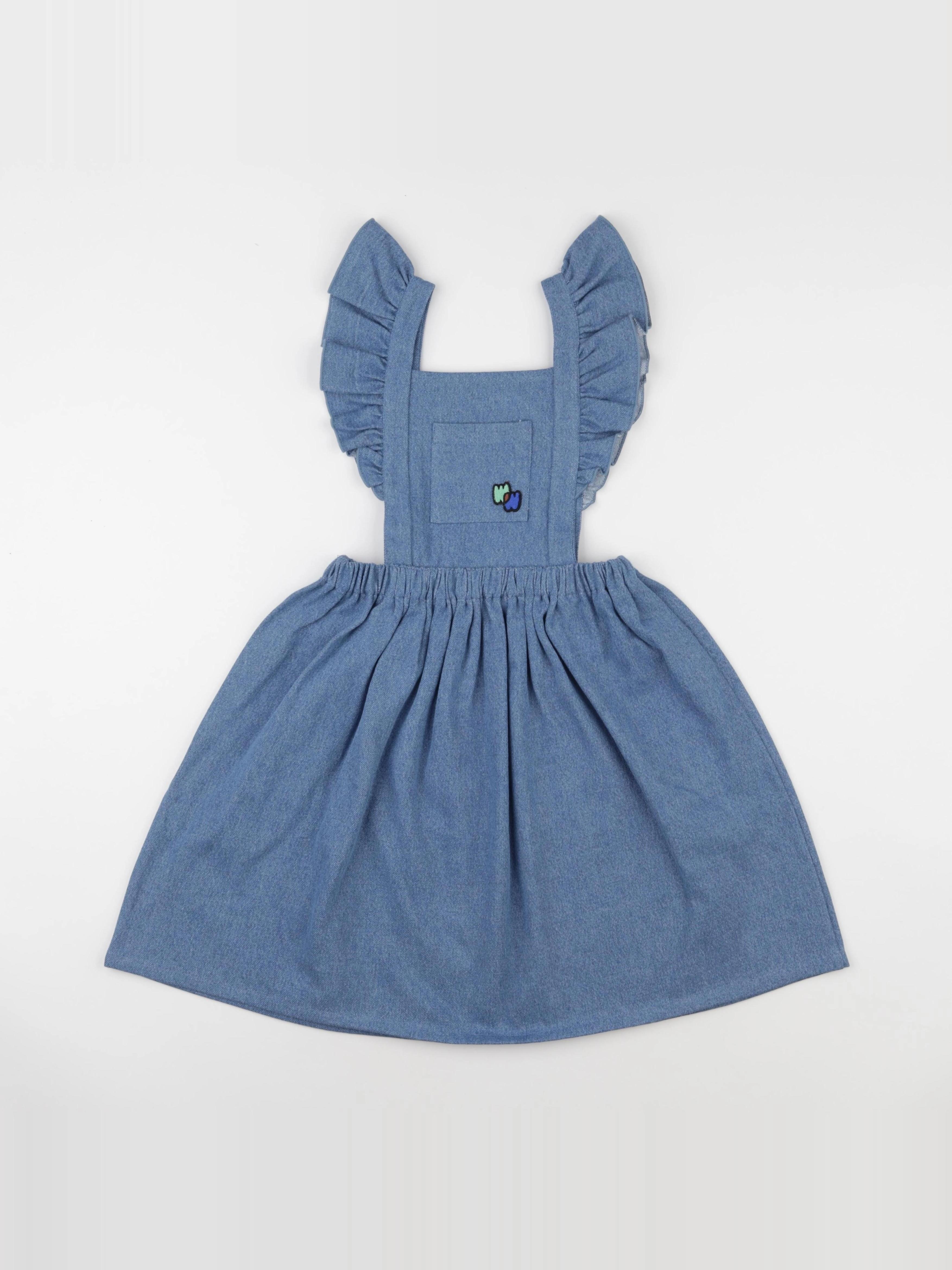 Wander & Wonder - Robe Pinafore bleu - 7/8 ans