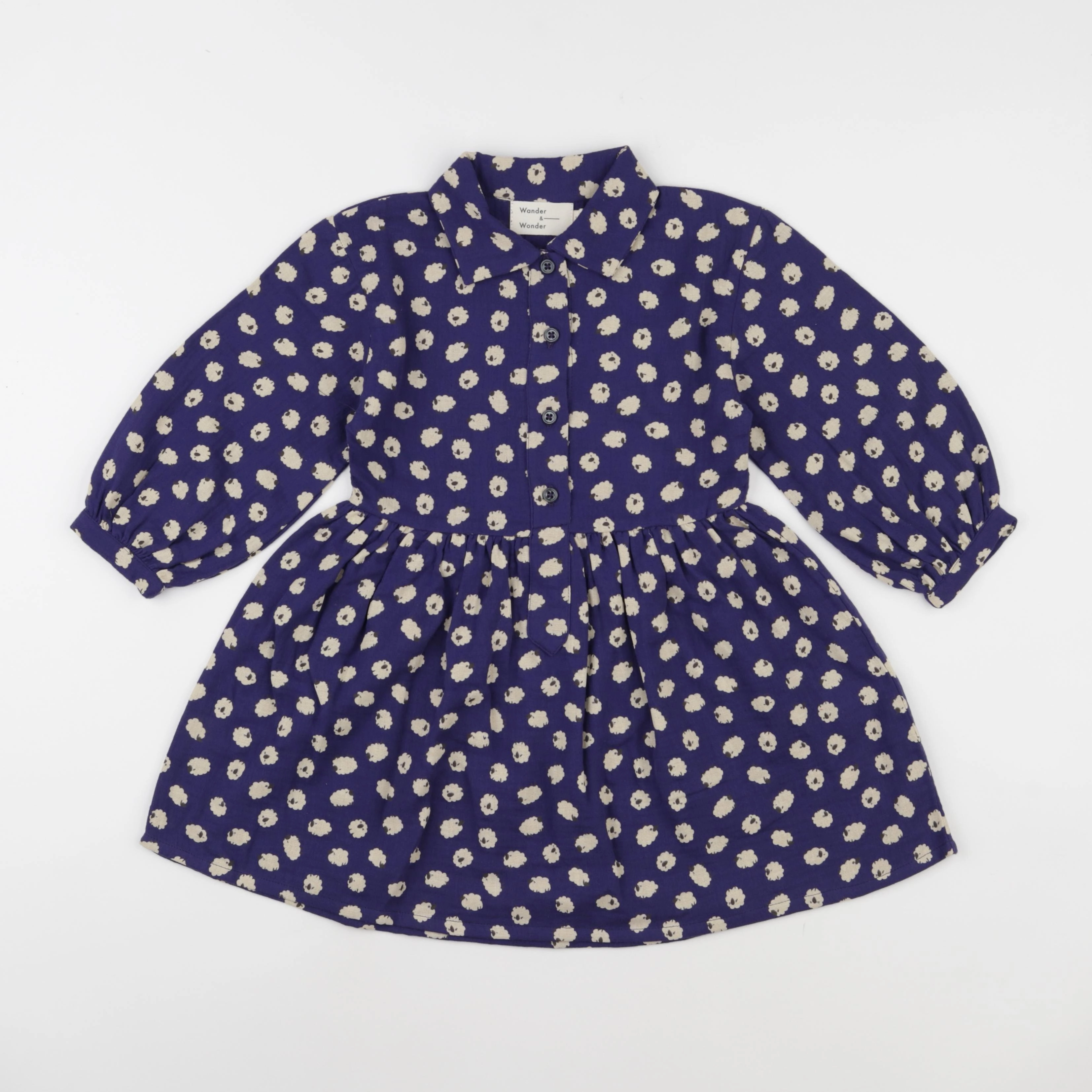 Wander & Wonder - Robe Morag bleu - 3/4 ans