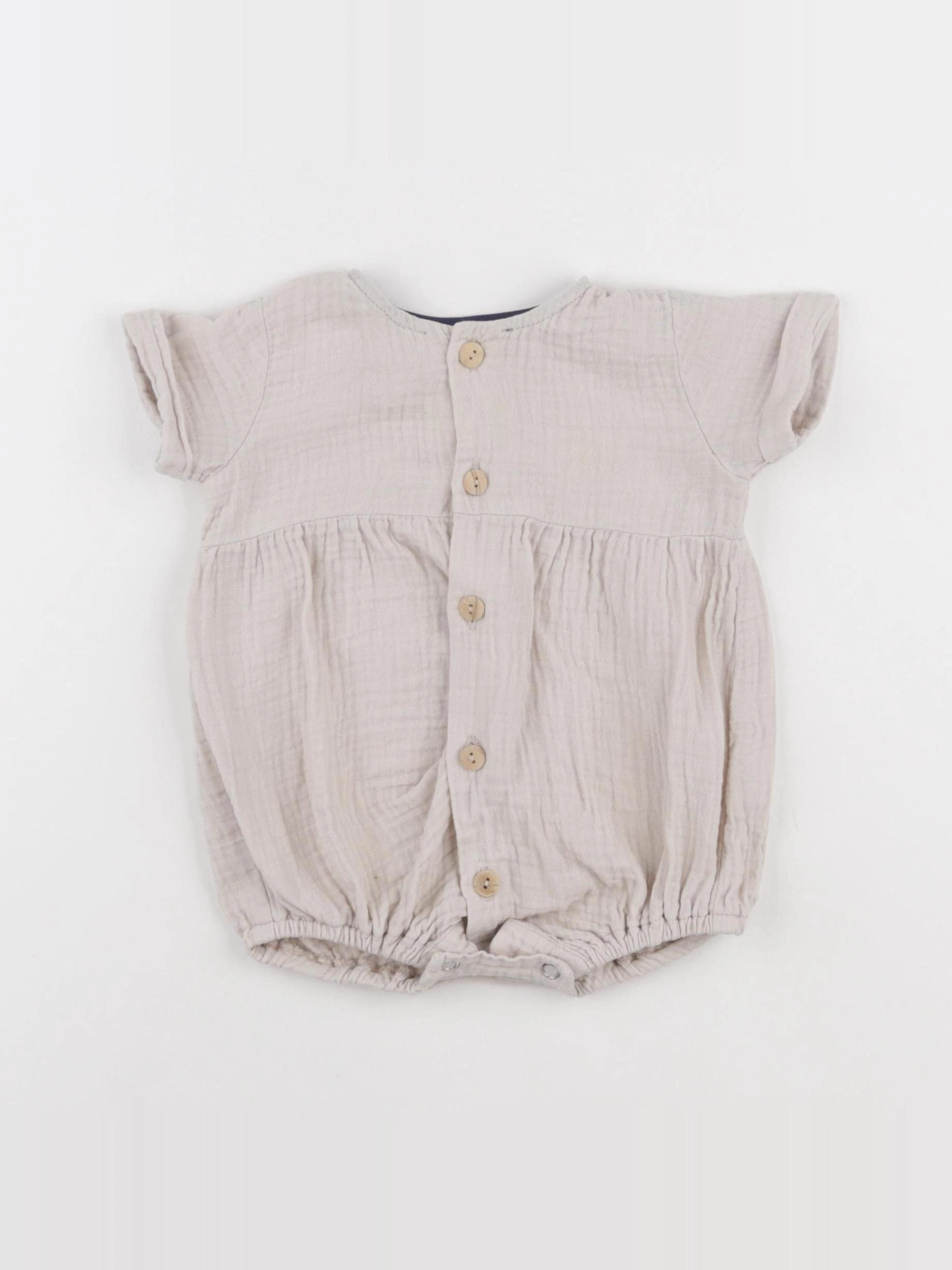 Frangin Frangine - combinaison beige - 6/9 mois