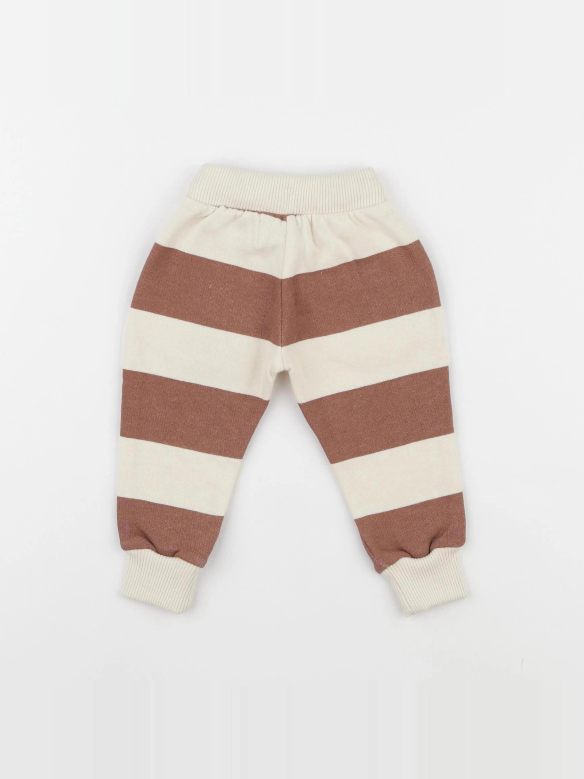Wander & Wonder - Jogging rayé beige - 0/3 mois