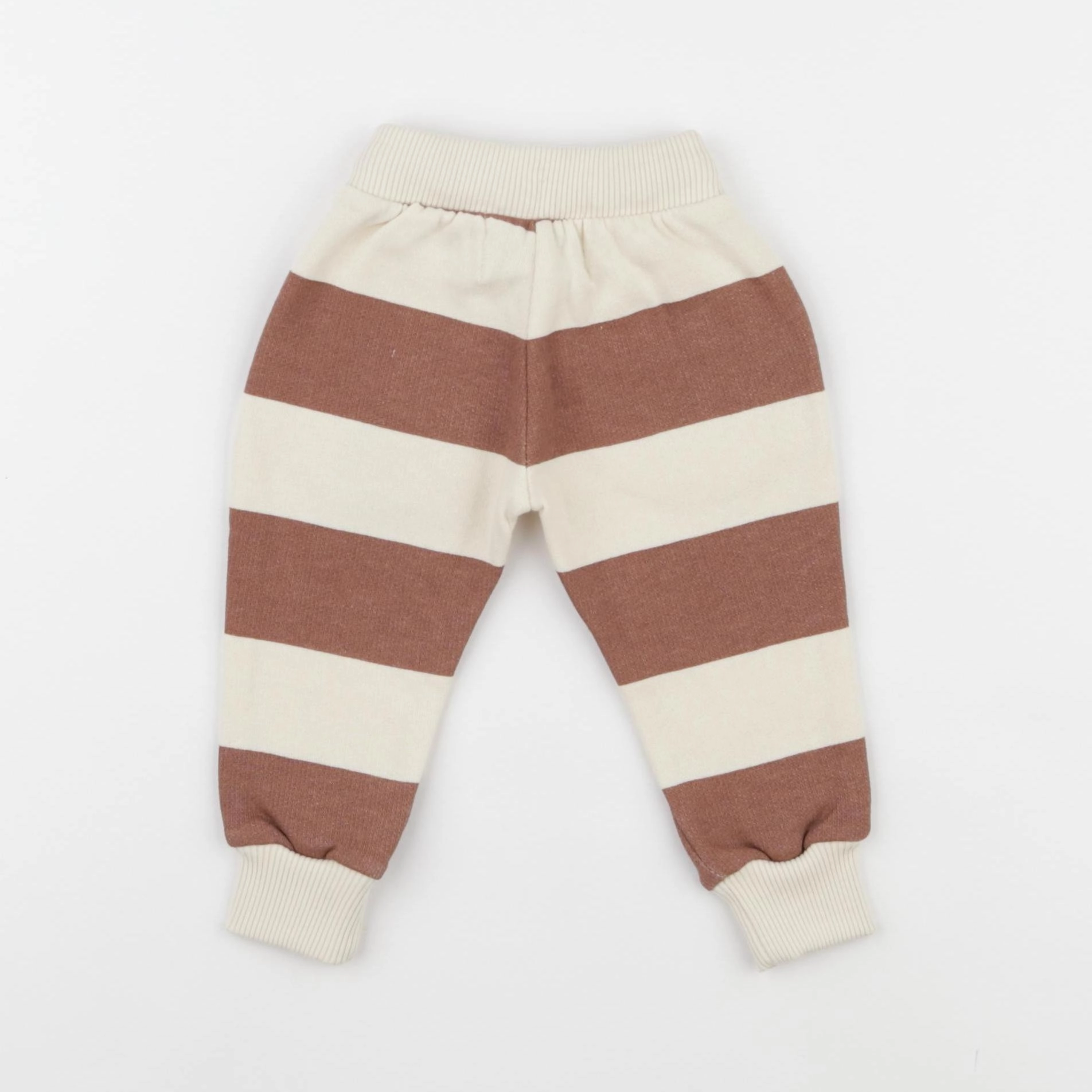 Wander & Wonder - Jogging rayé beige - 0/3 mois