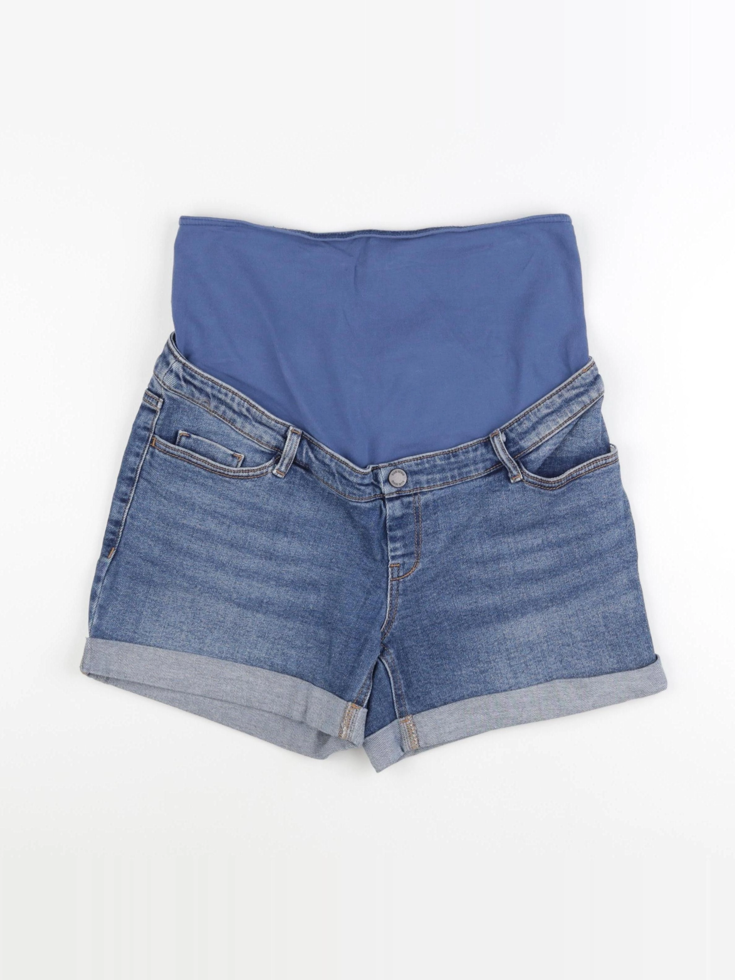 Kiabi - short grossesse bleu - 38