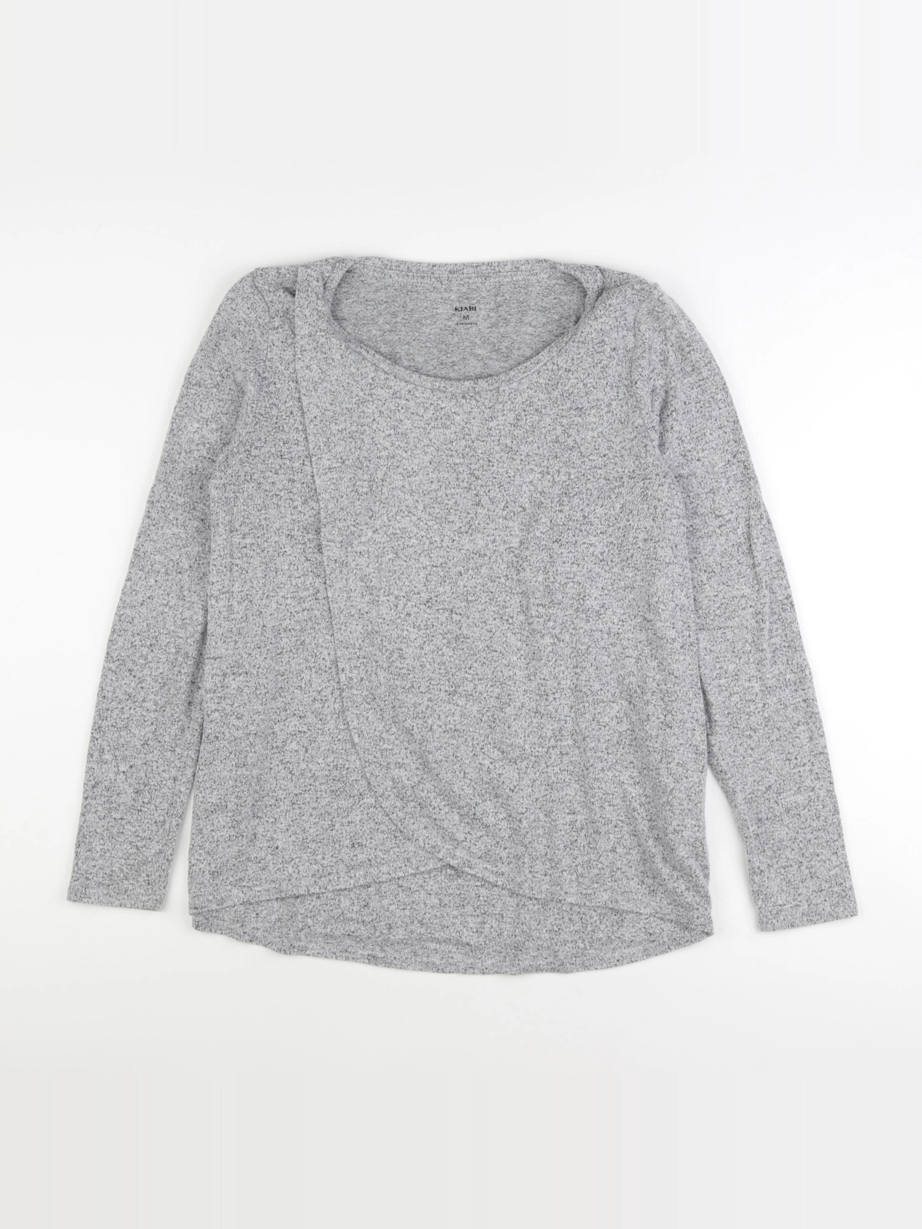 Kiabi - tee-shirt grossesse gris - m