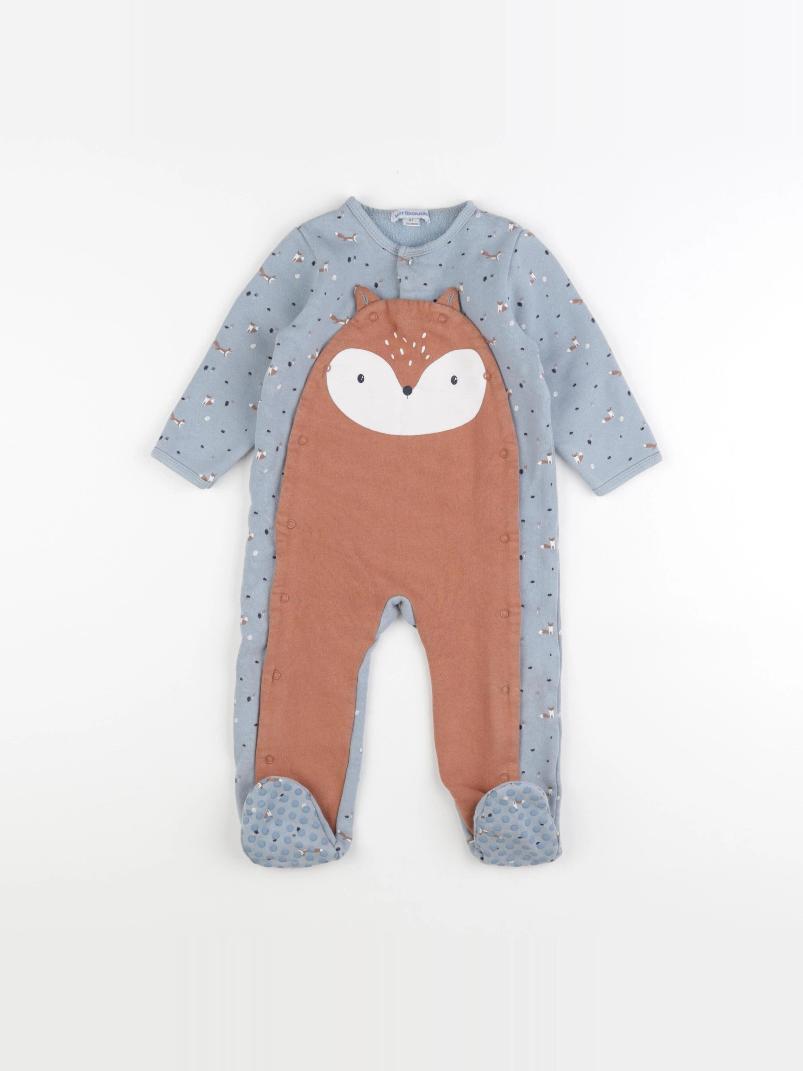 Vertbaudet - pyjama bleu - 18 mois