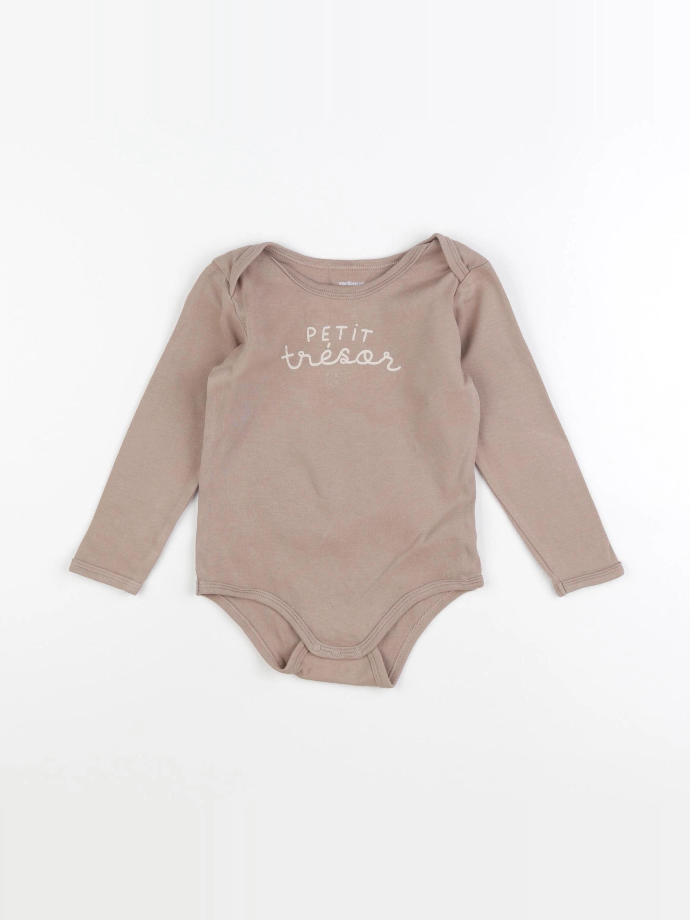 Vertbaudet - body marron - 36 mois