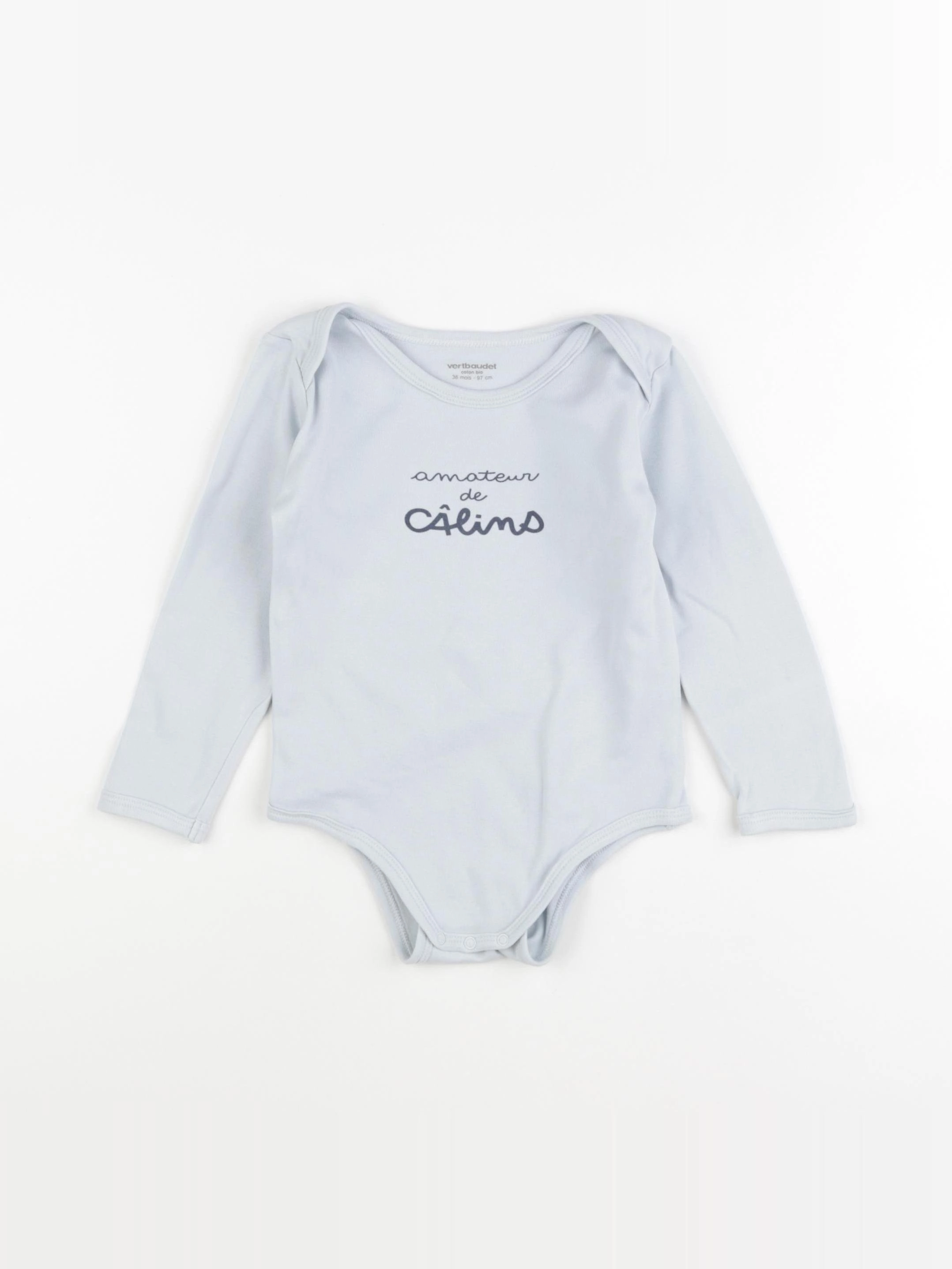 Vertbaudet - body bleu - 36 mois