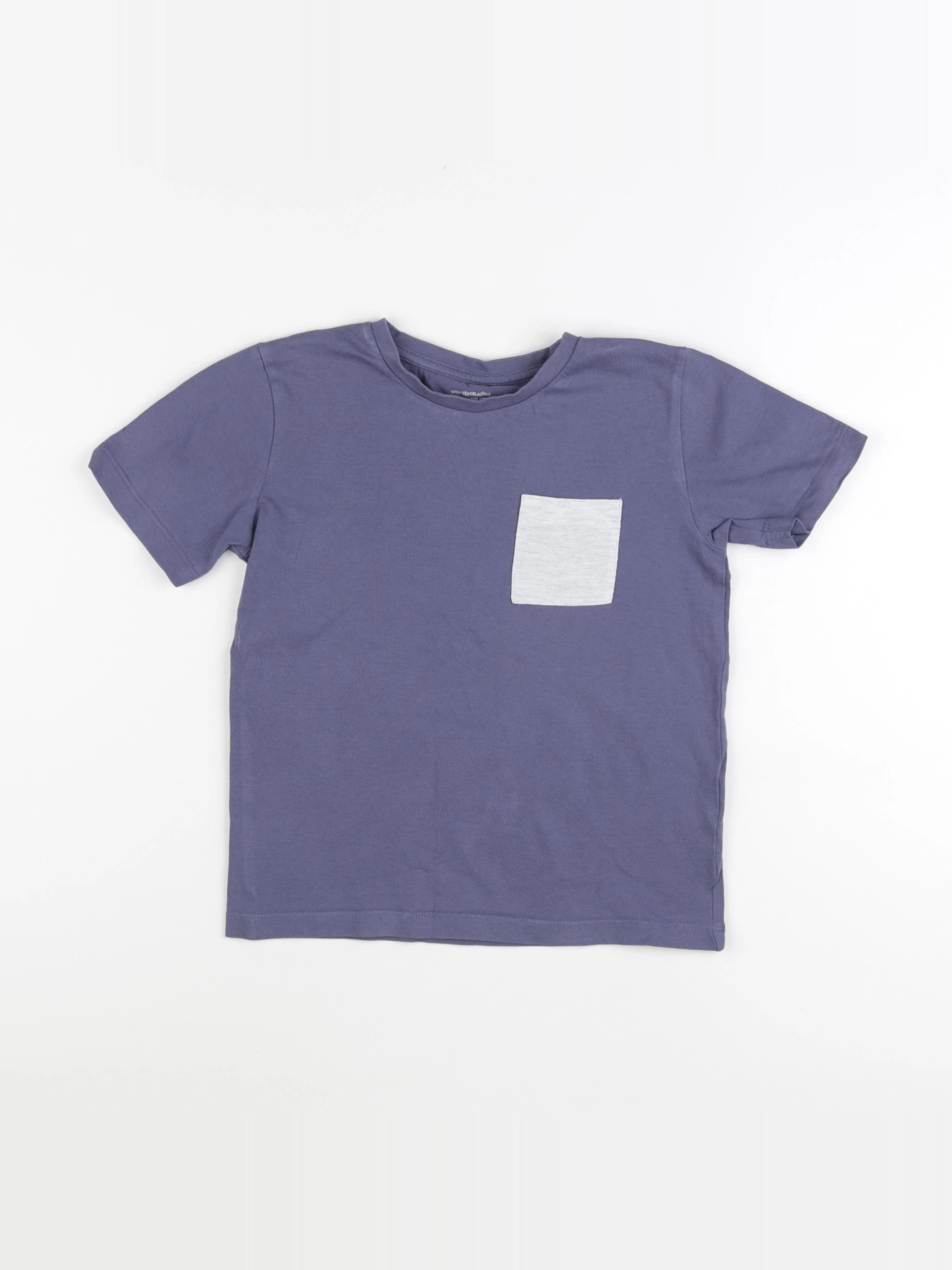Vertbaudet - tee-shirt bleu - 8 ans