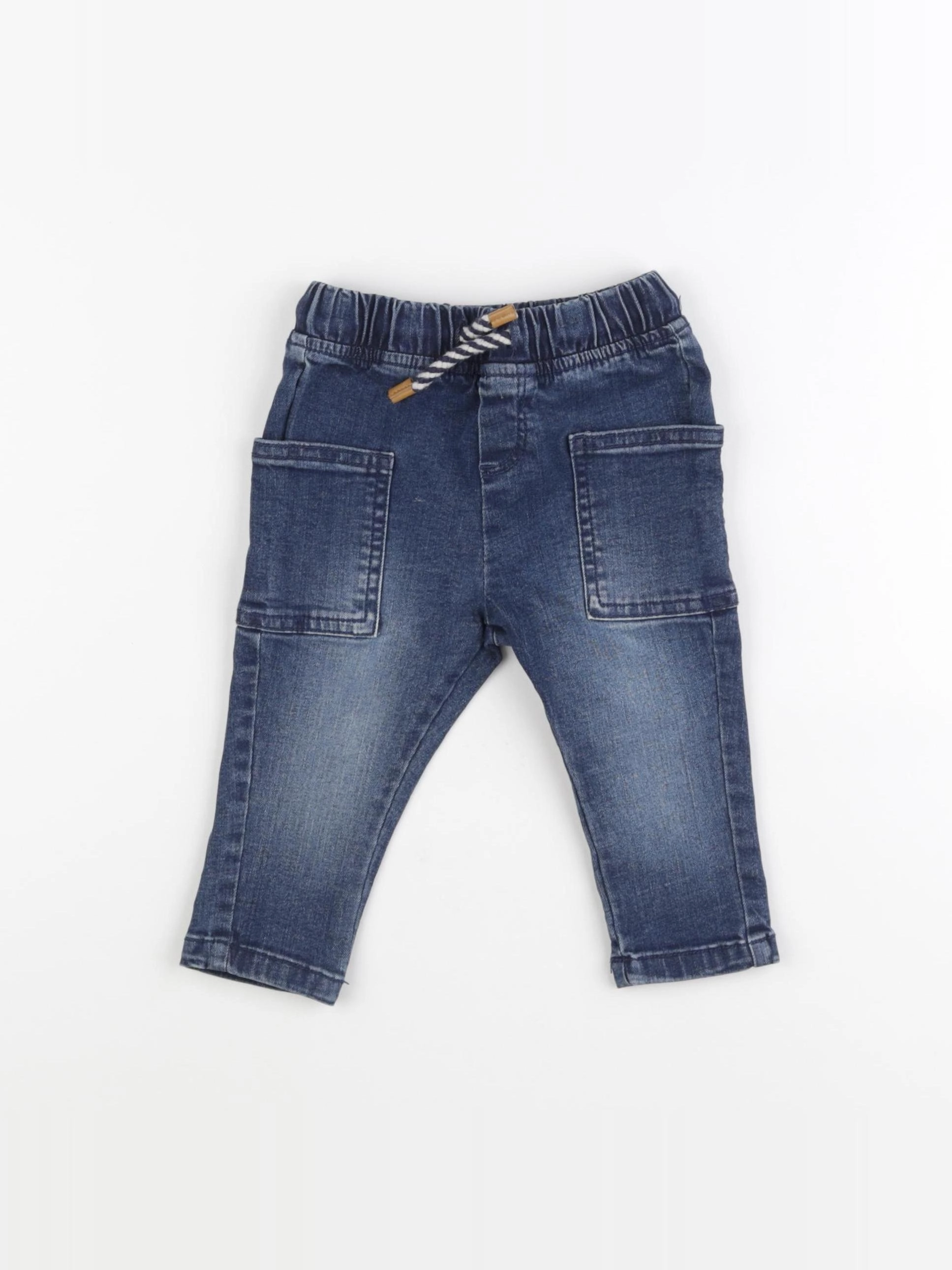 Vertbaudet - jean bleu - 9 mois