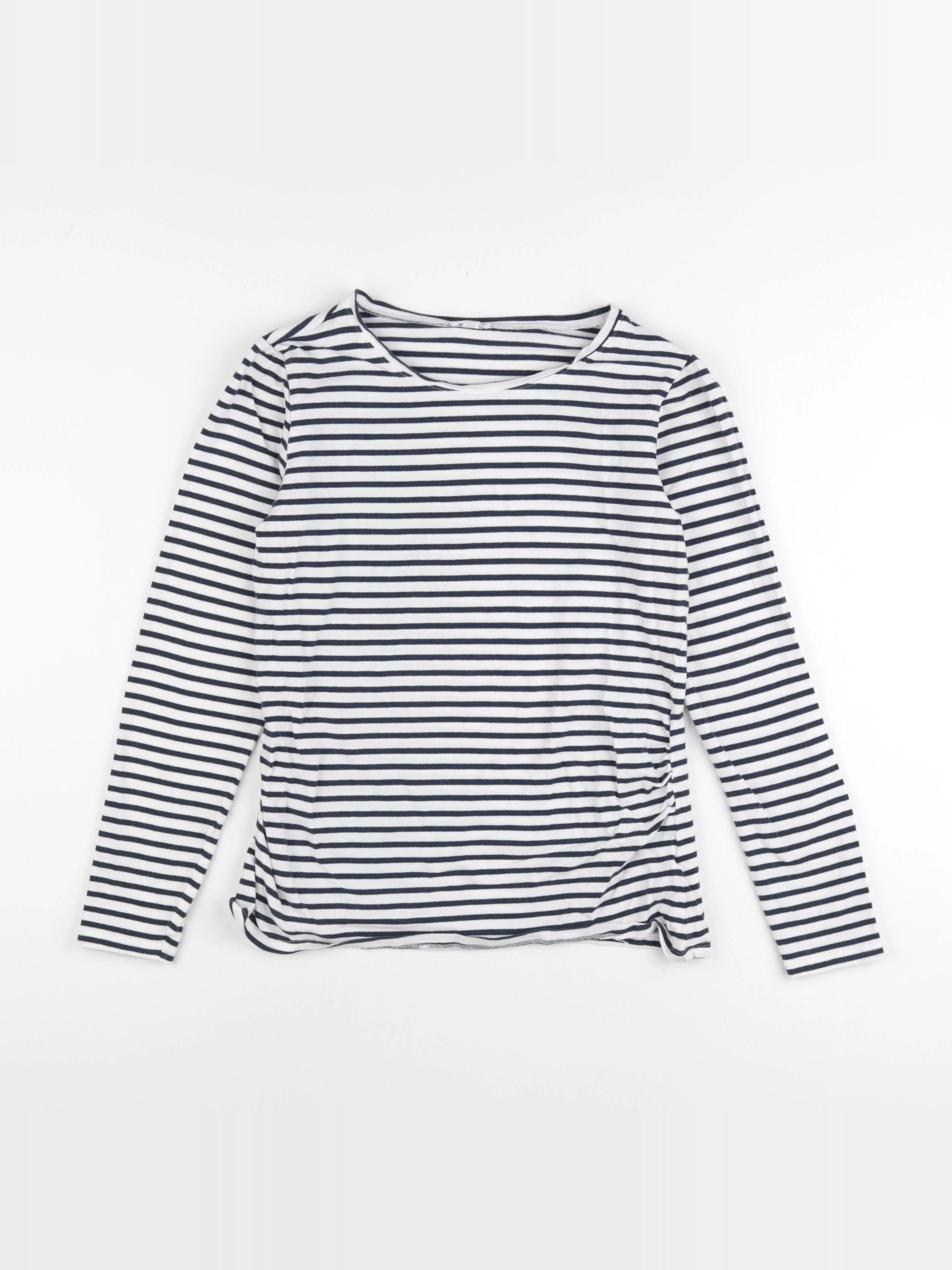 Vertbaudet - tee-shirt grossesse blanc, bleu - 38 à 40