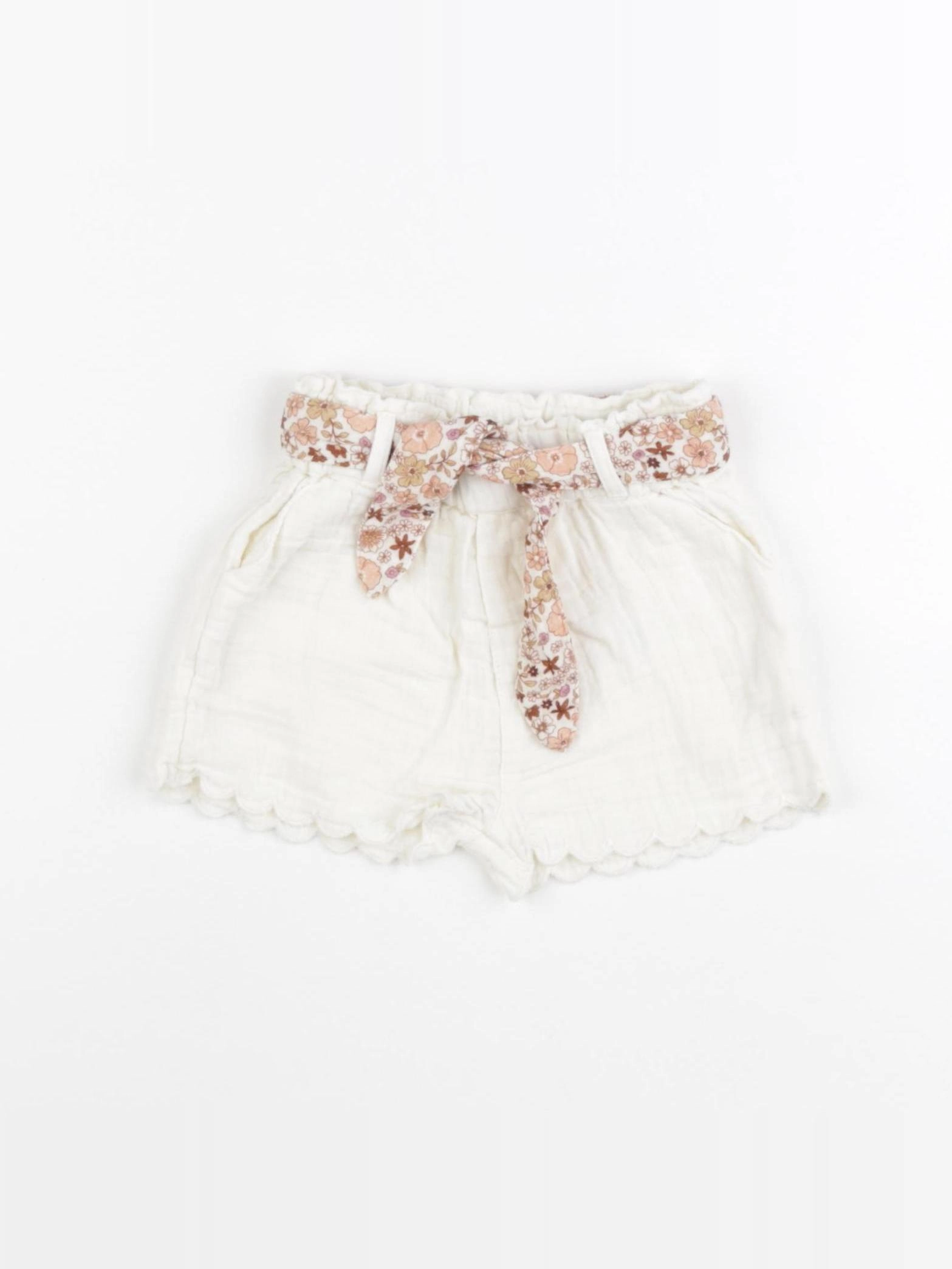 Vertbaudet - short beige - 9 mois