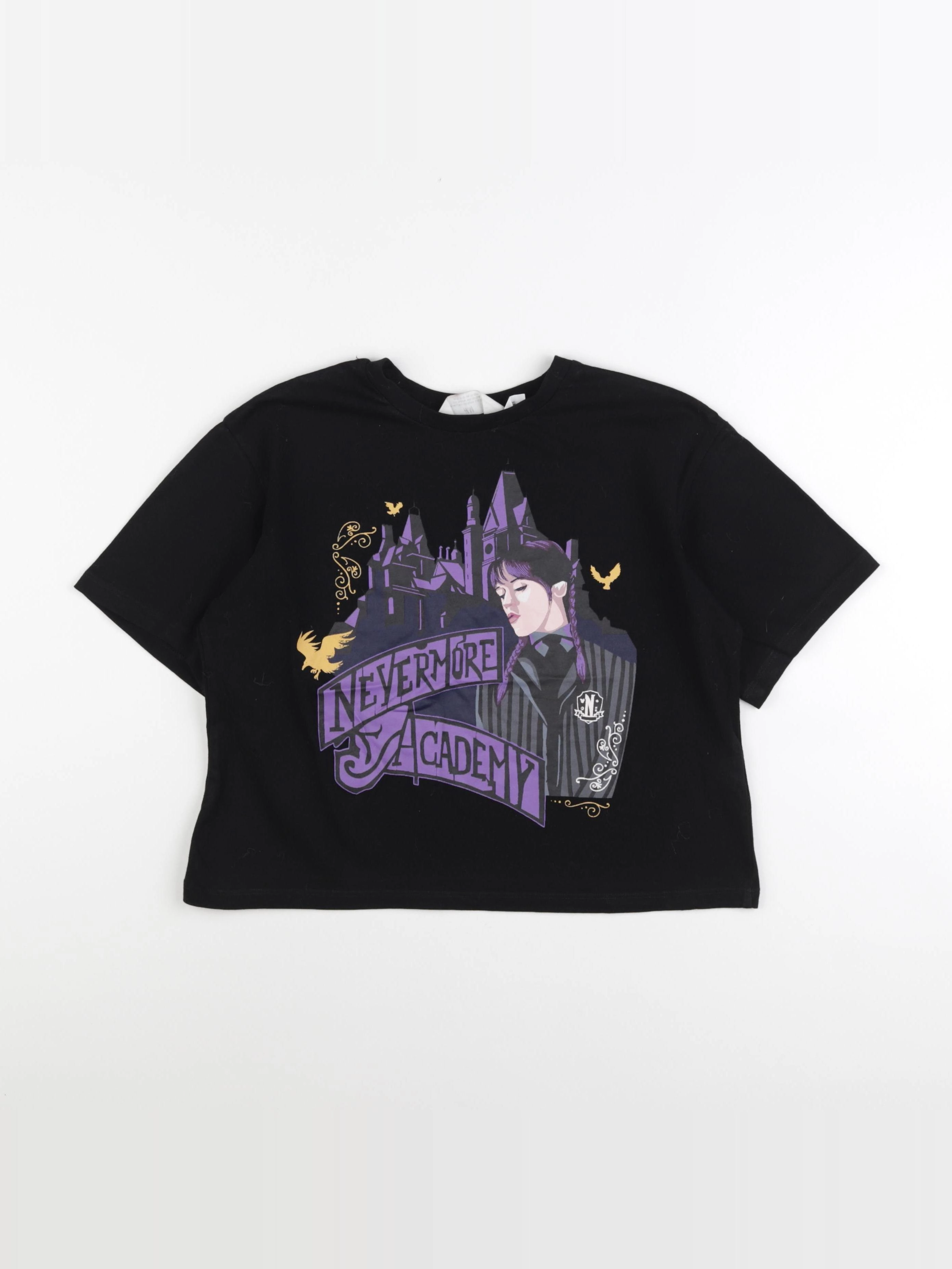 H&M - tee-shirt noir - 10/12 ans
