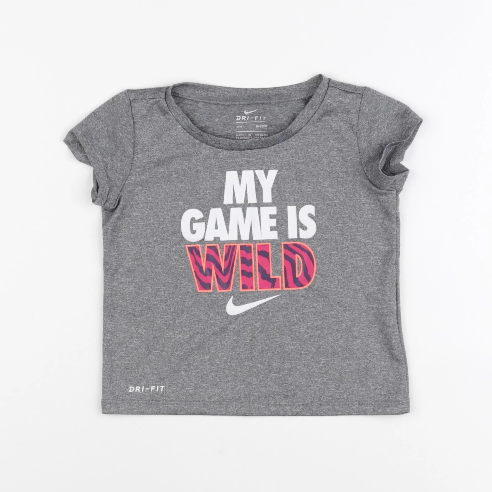 Nike - tee-shirt gris - 24 mois
