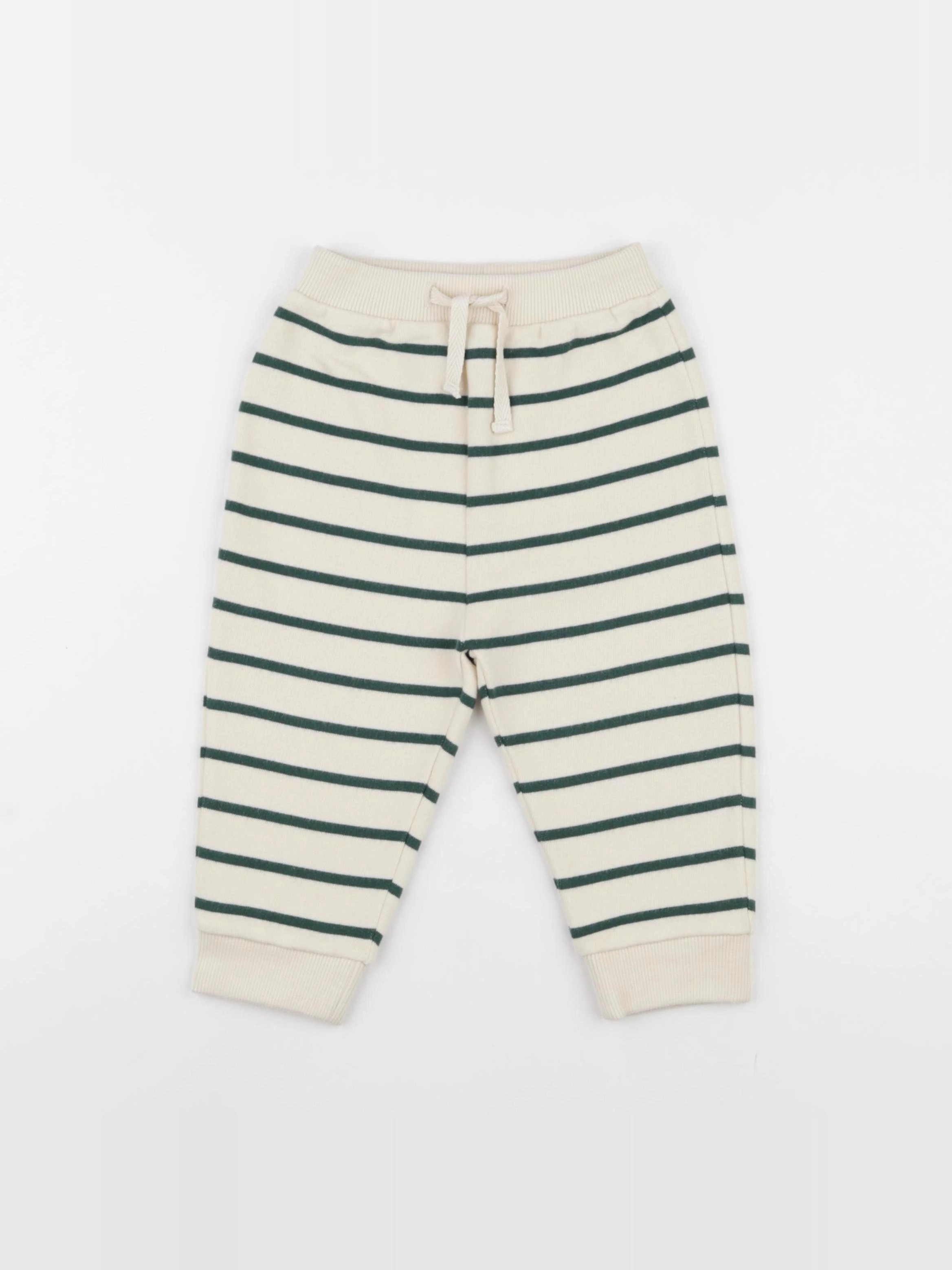 Wander & Wonder - Jogging rayé vert - 3/6 mois