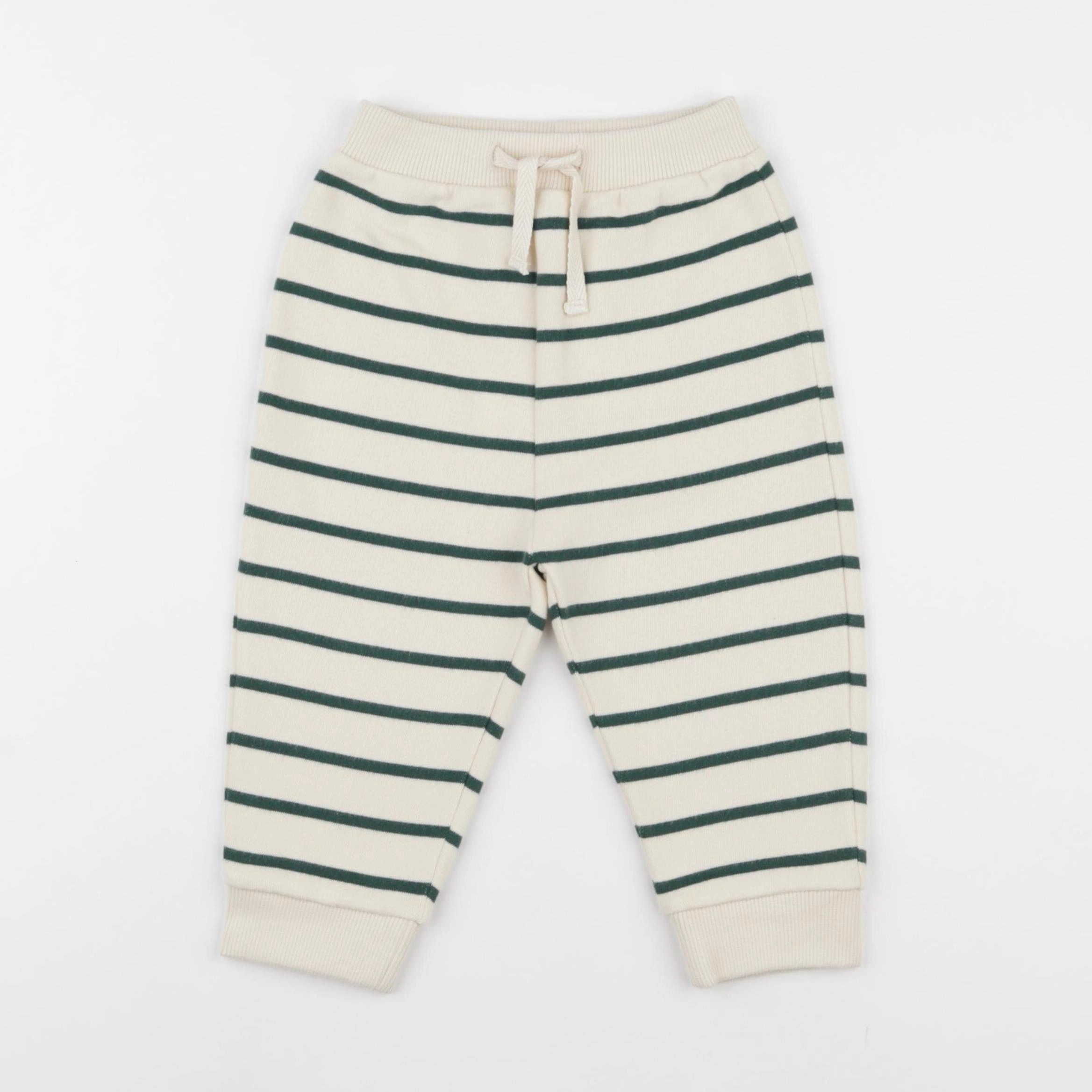 Wander & Wonder - Jogging rayé vert - 3/6 mois