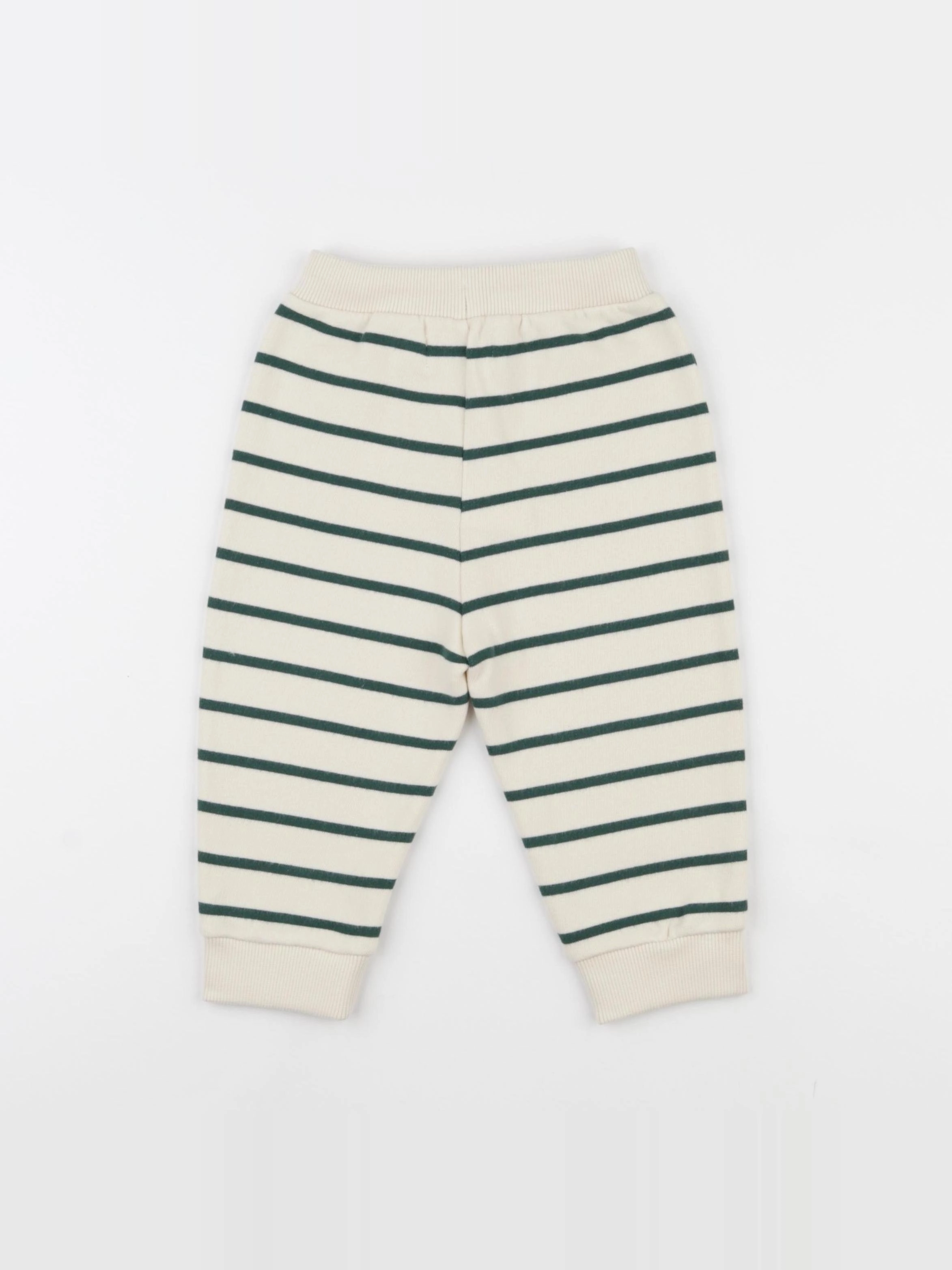 Wander & Wonder - Jogging rayé vert - 3/6 mois