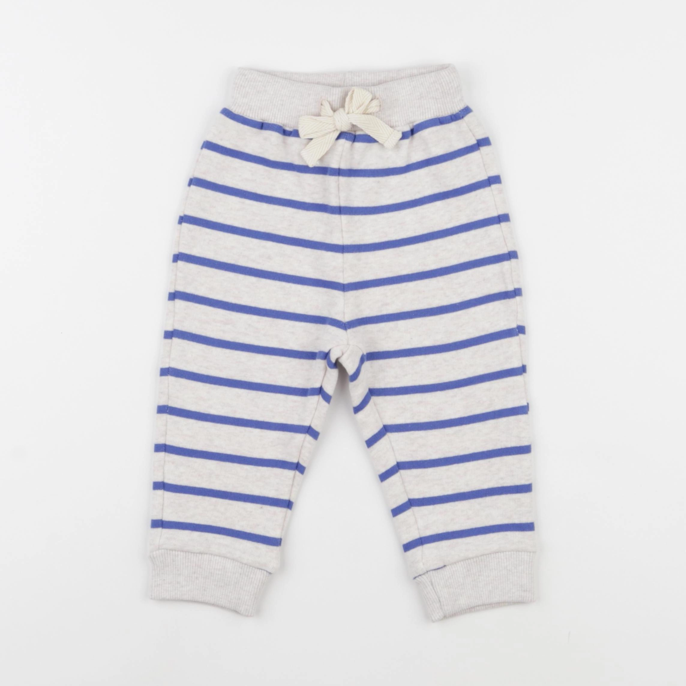 Wander & Wonder - Jogging rayé bleu - 0/3 mois