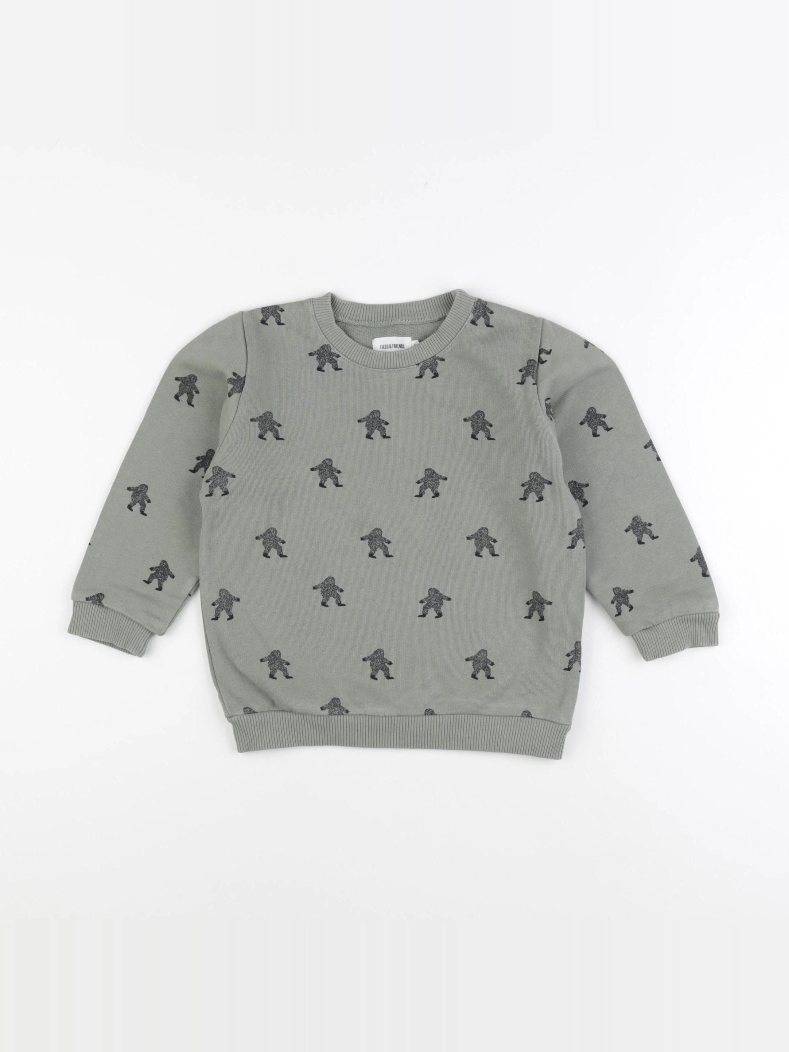 Filou & Friends - sweat vert - 5 ans