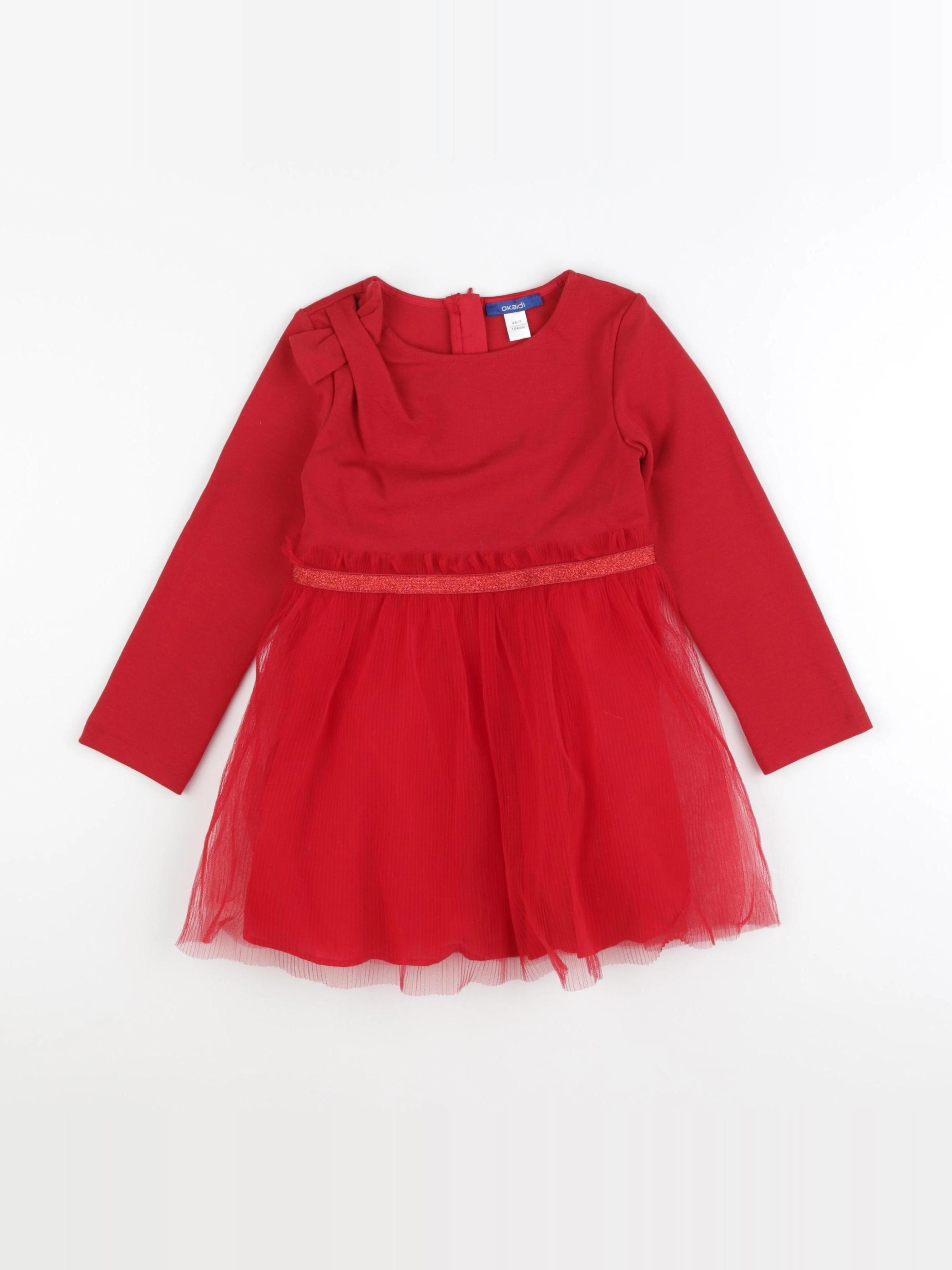 Okaidi - robe rouge - 4 ans
