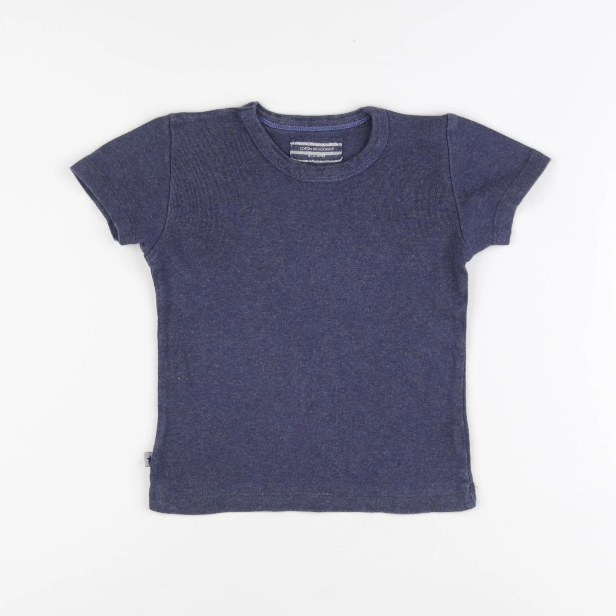 Monoprix - maillot de corps bleu, gris - 4/5 ans
