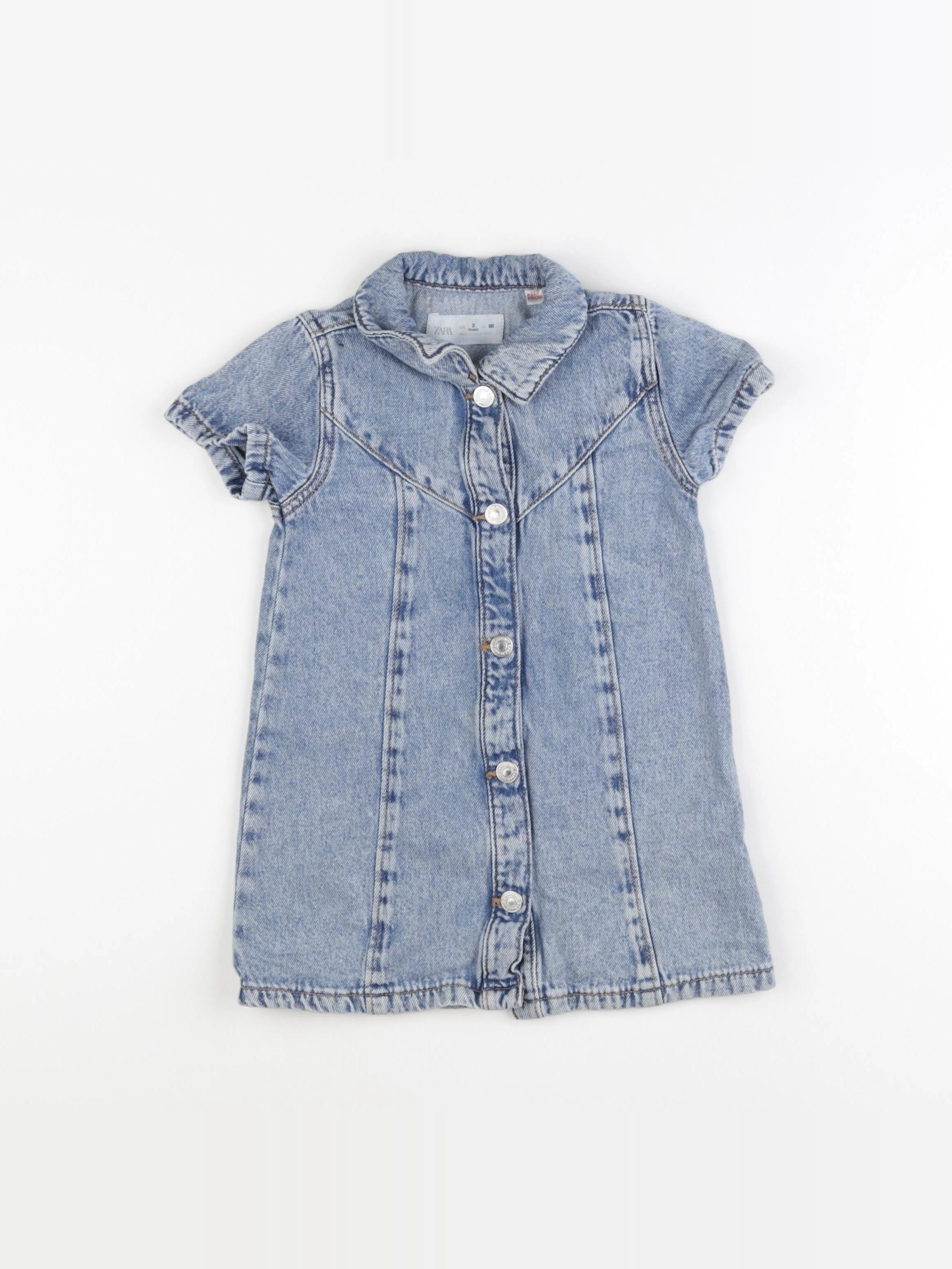 Zara - robe bleu - 3 ans