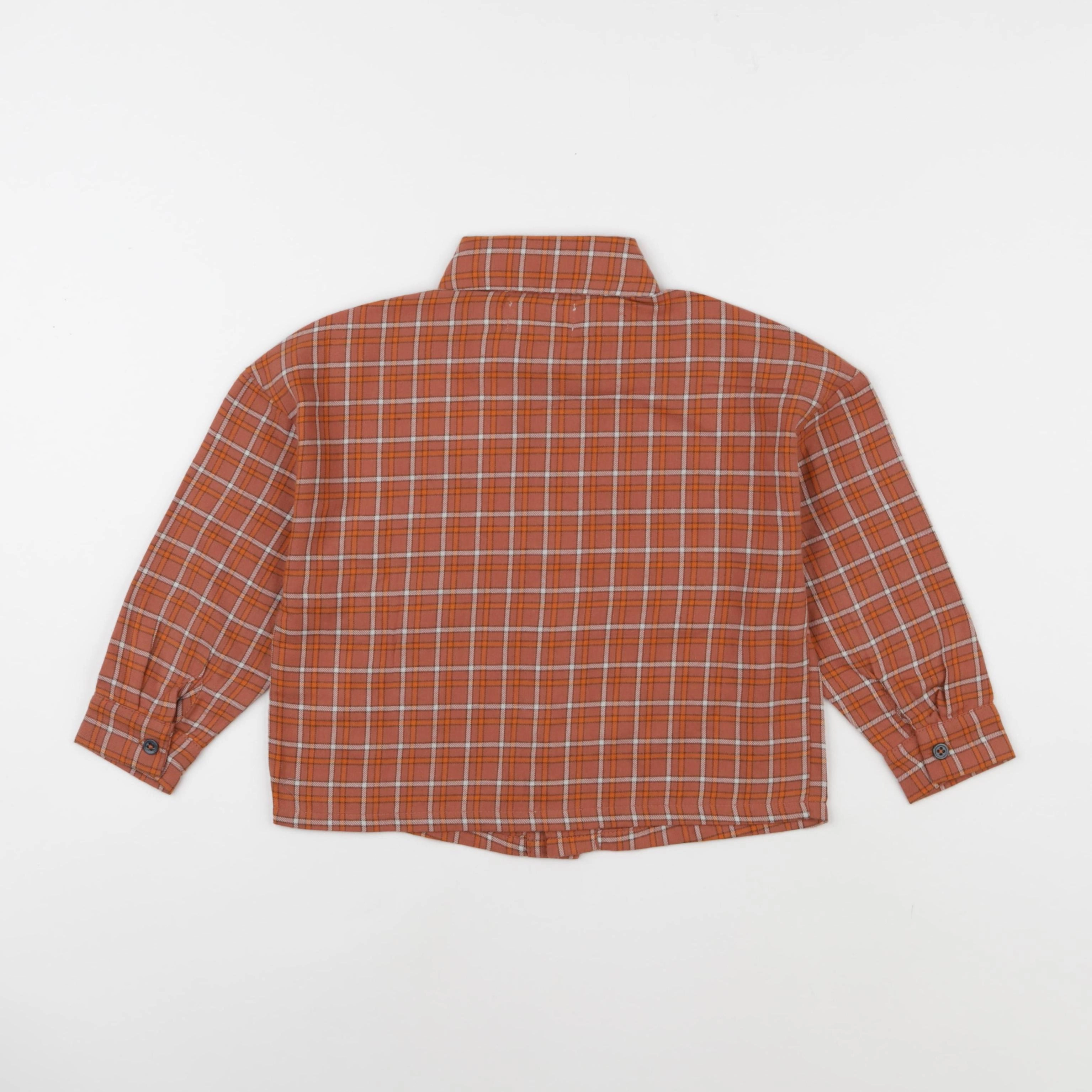 Wander & Wonder - Chemise carreaux orange - 5/6 ans