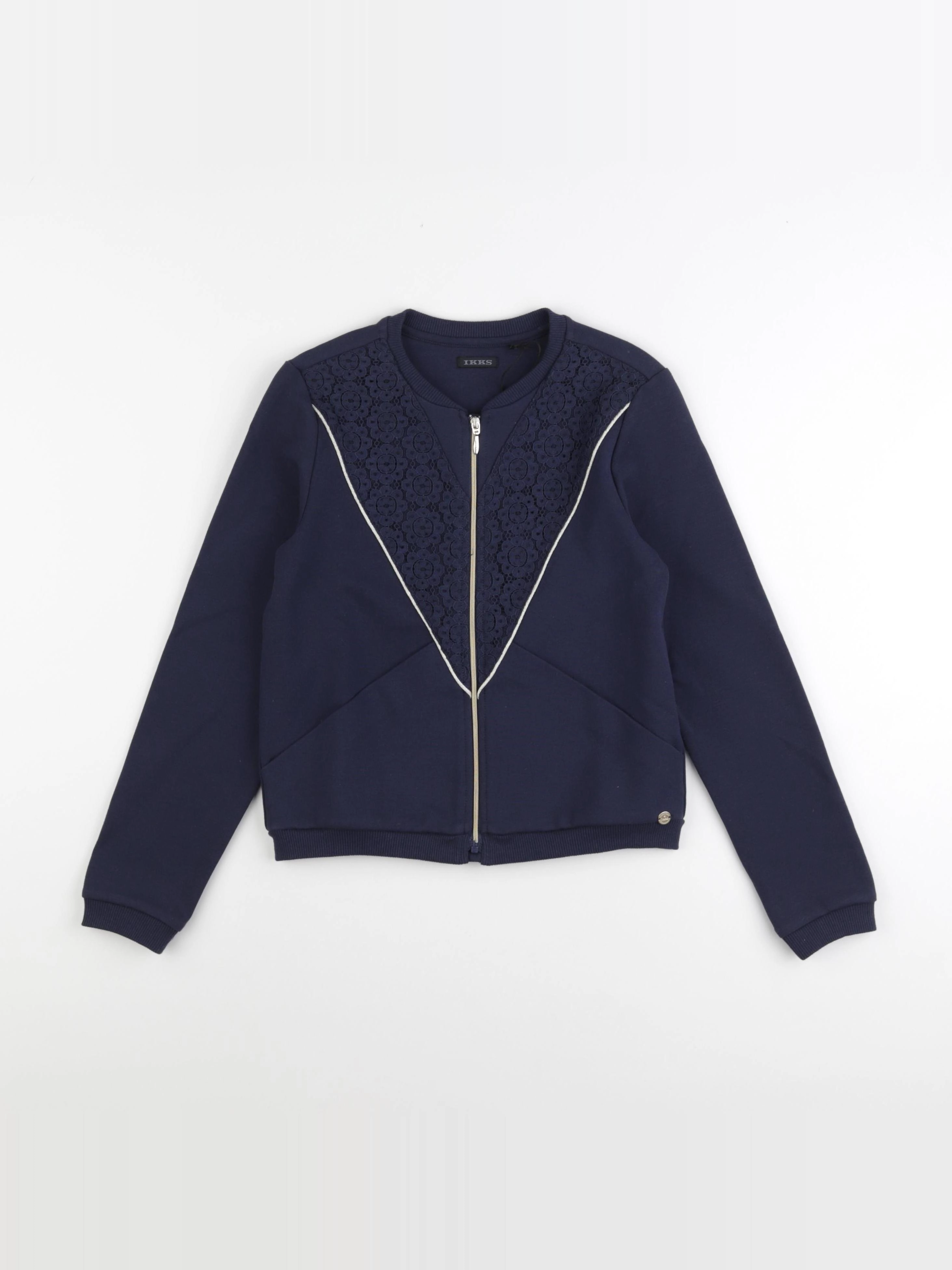 IKKS - sweat bleu - 10 ans