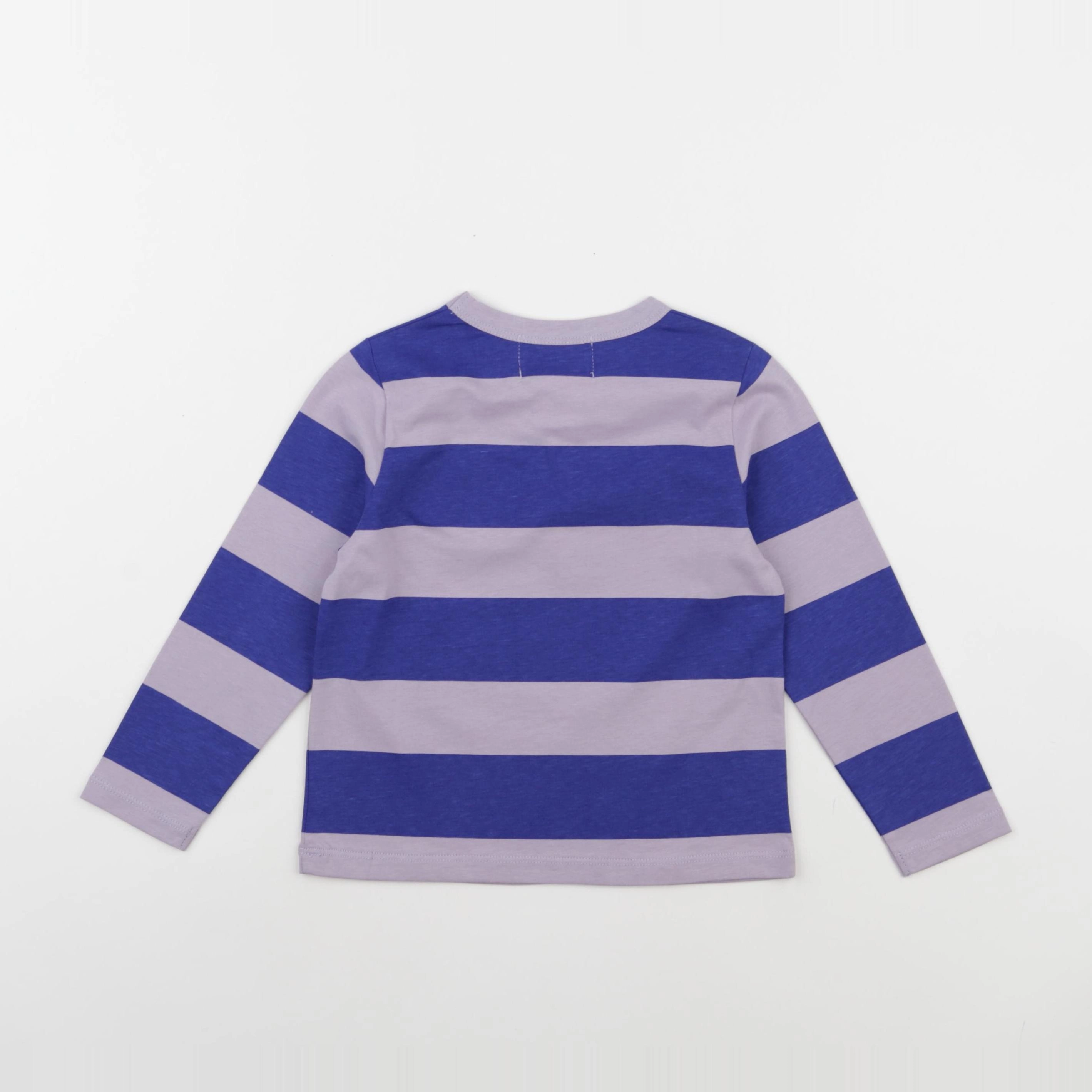Wander & Wonder - Tee-shirt rayé violet - 1/2 ans