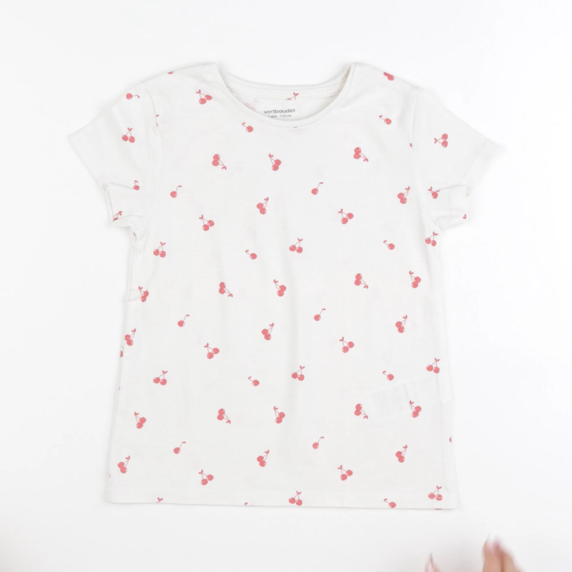 Vertbaudet - tee-shirt beige - 5 ans