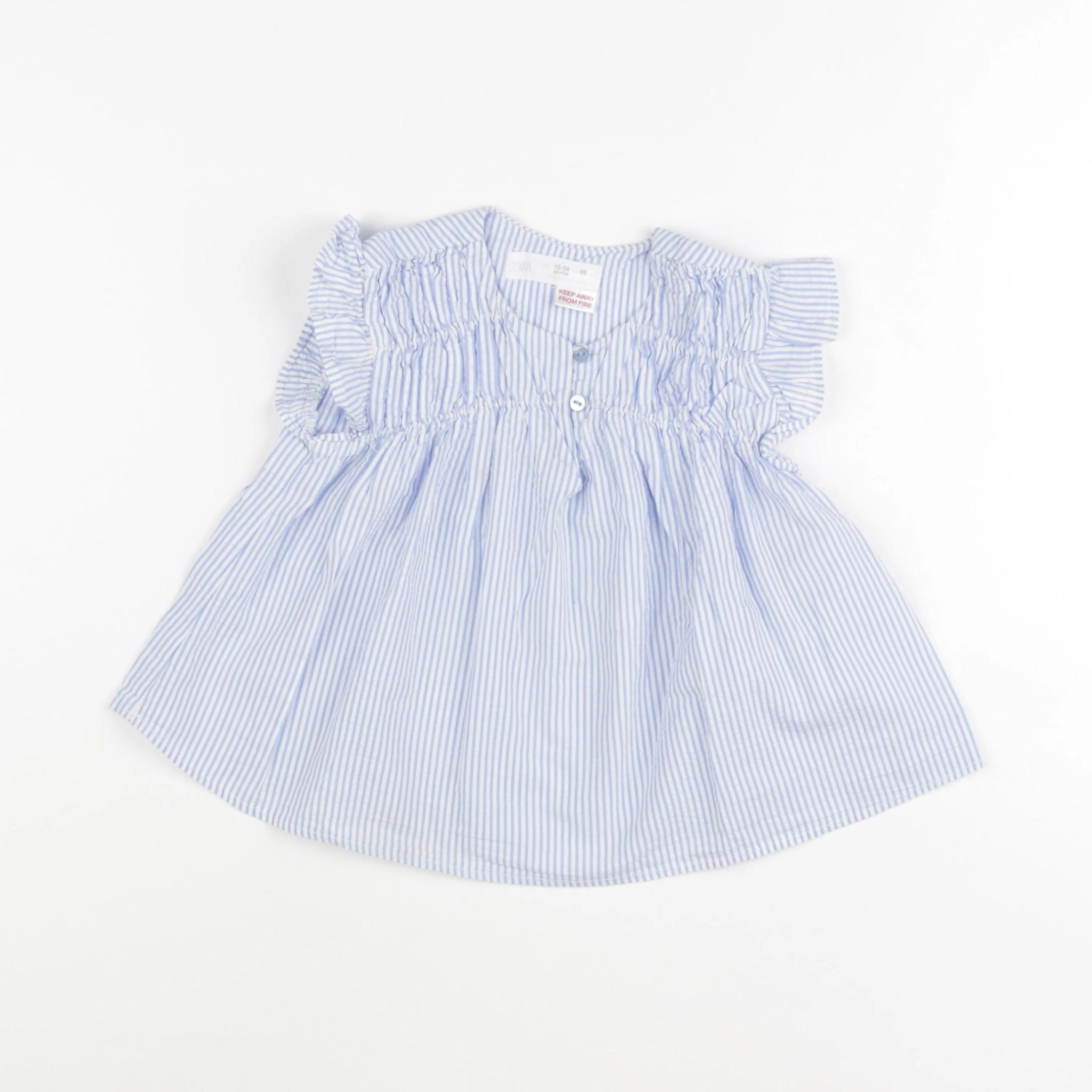 Zara - blouse bleu - 18/24 mois