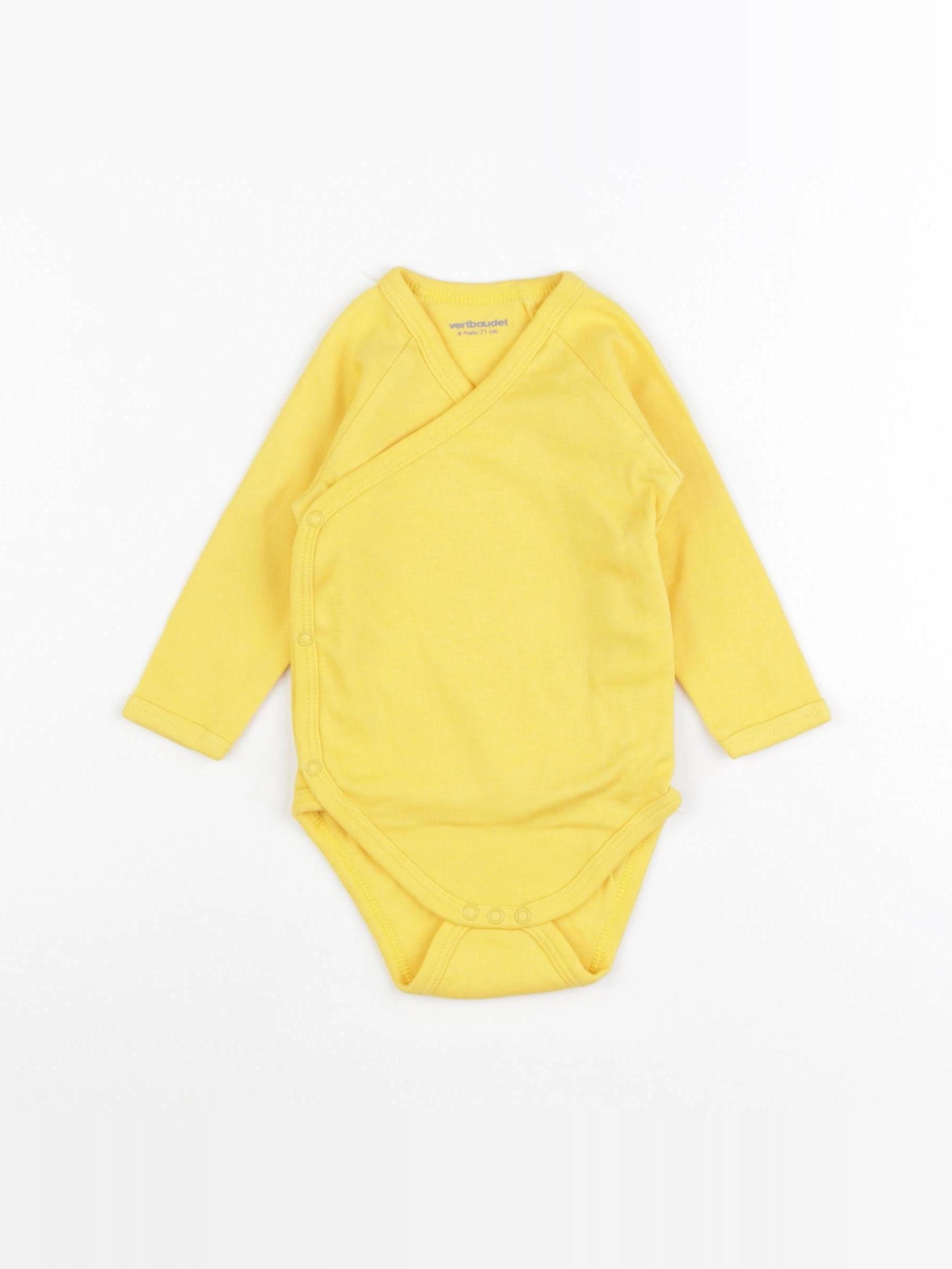 Vertbaudet - body jaune - 9 mois