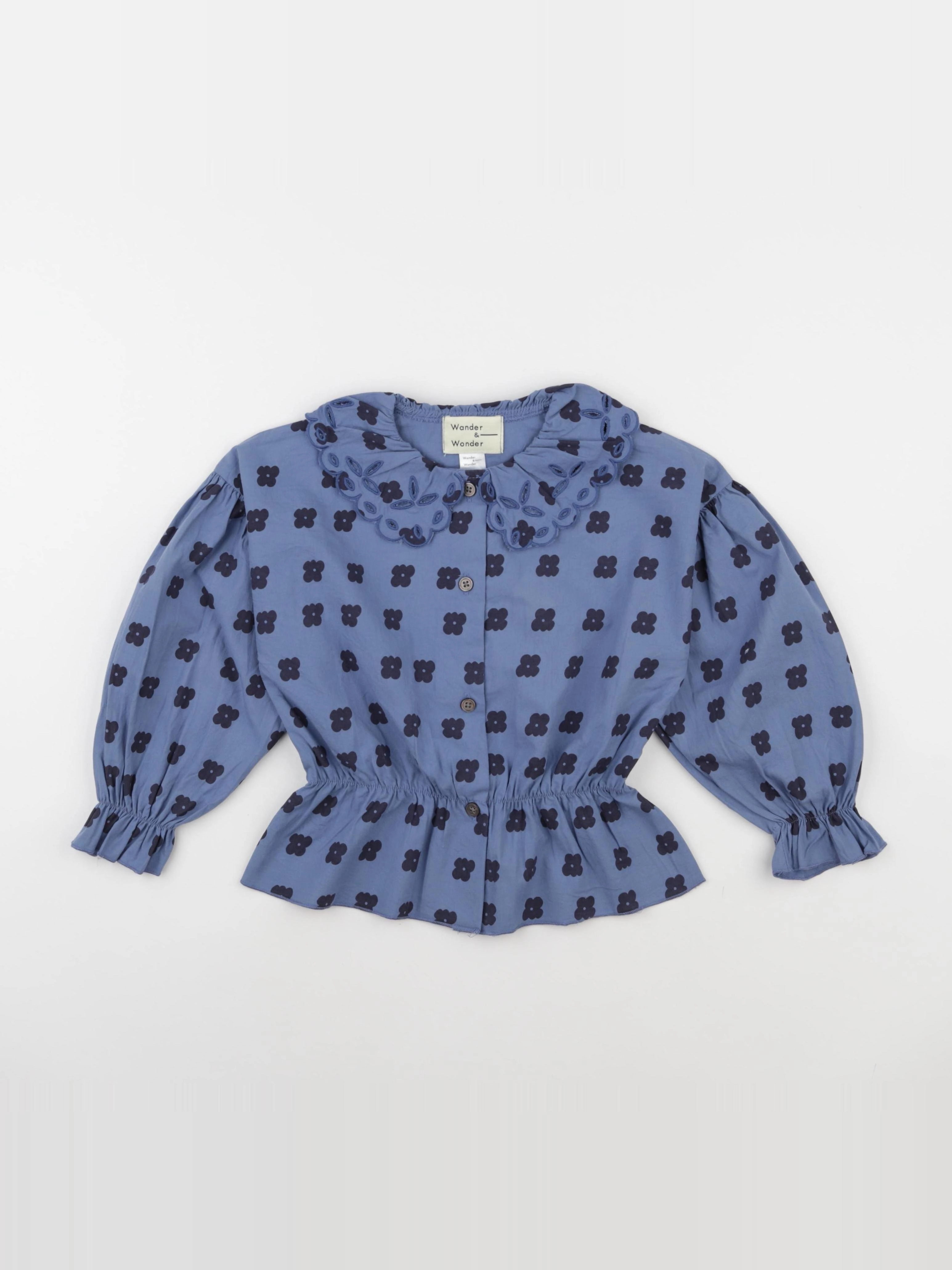 Wander & Wonder - Blouse Aila bleu - 5/6 ans