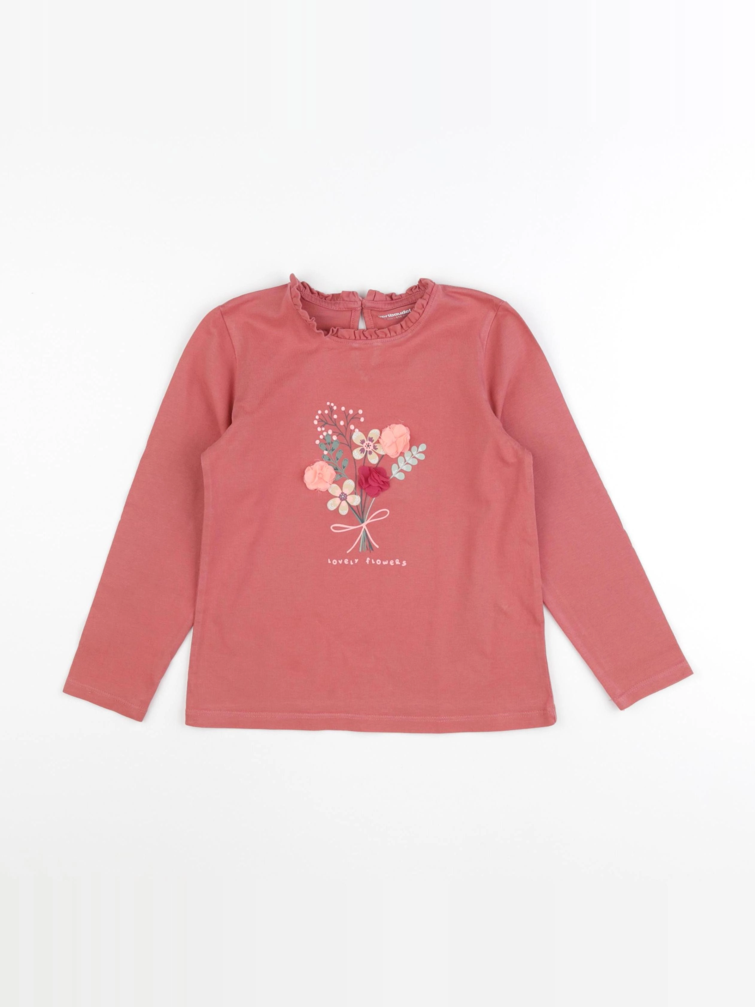 Vertbaudet - tee-shirt rose - 6 ans