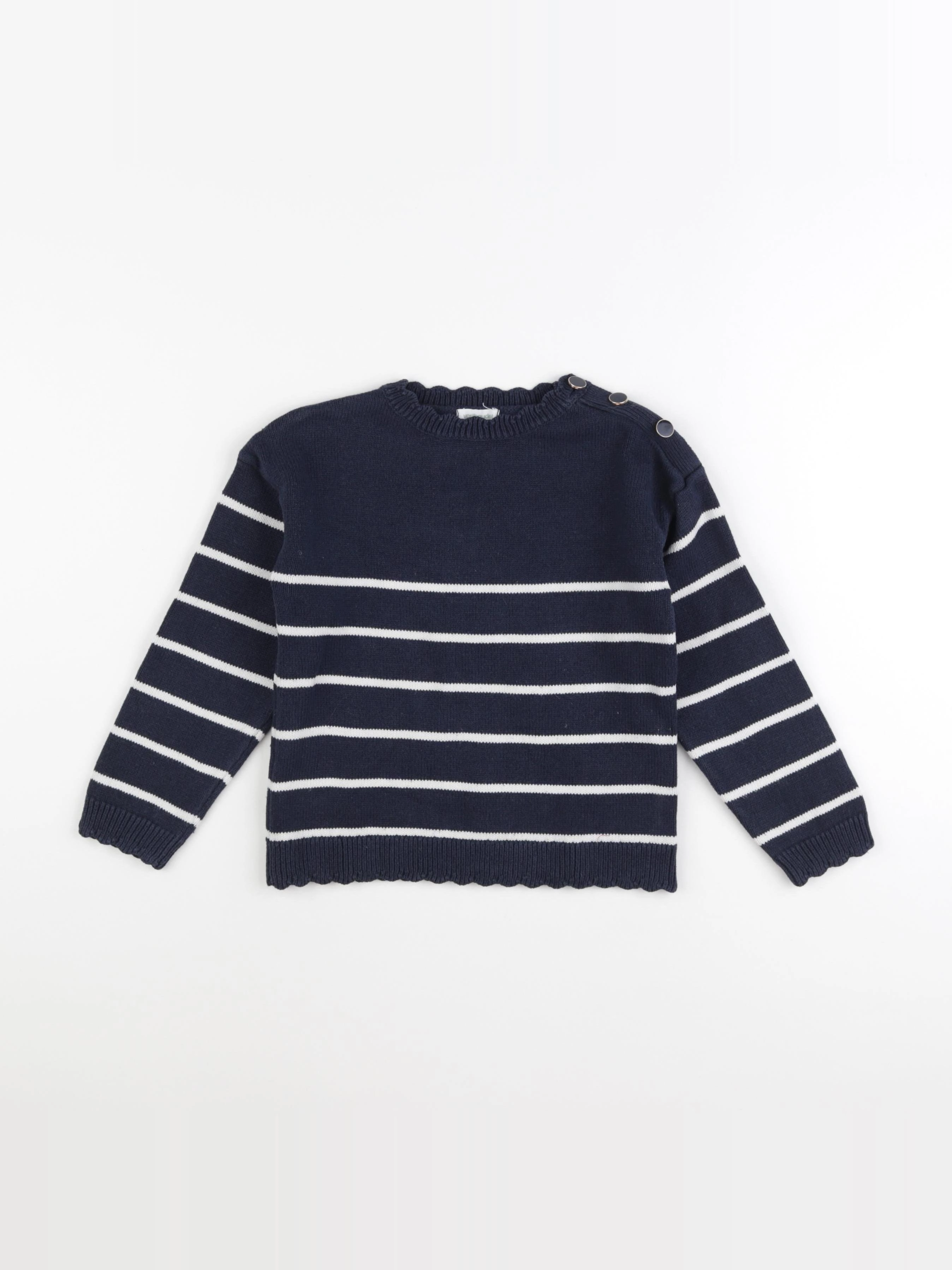 Vertbaudet - pull bleu - 6 ans