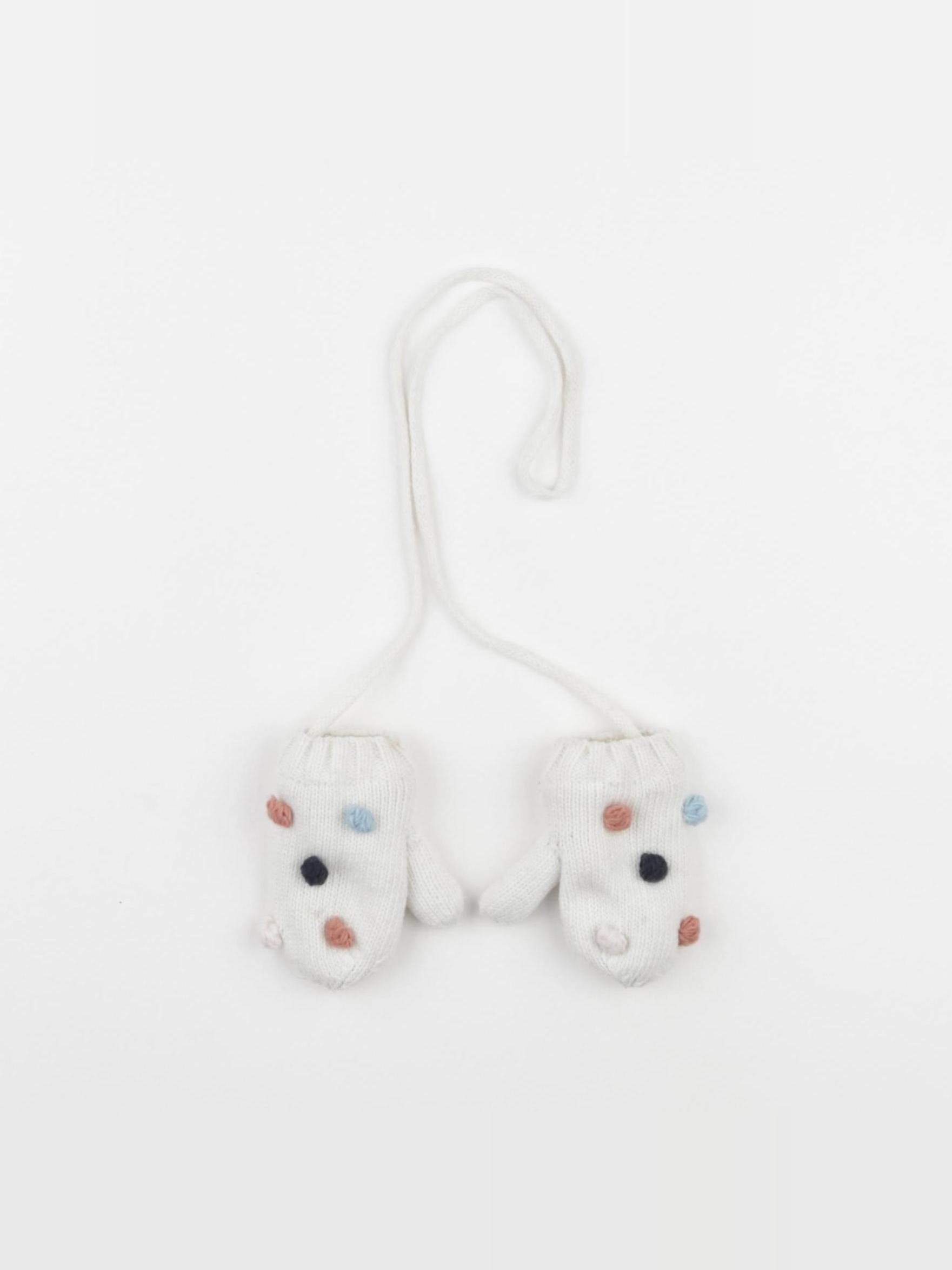 Boutchou - moufles blanc - 3/6 mois