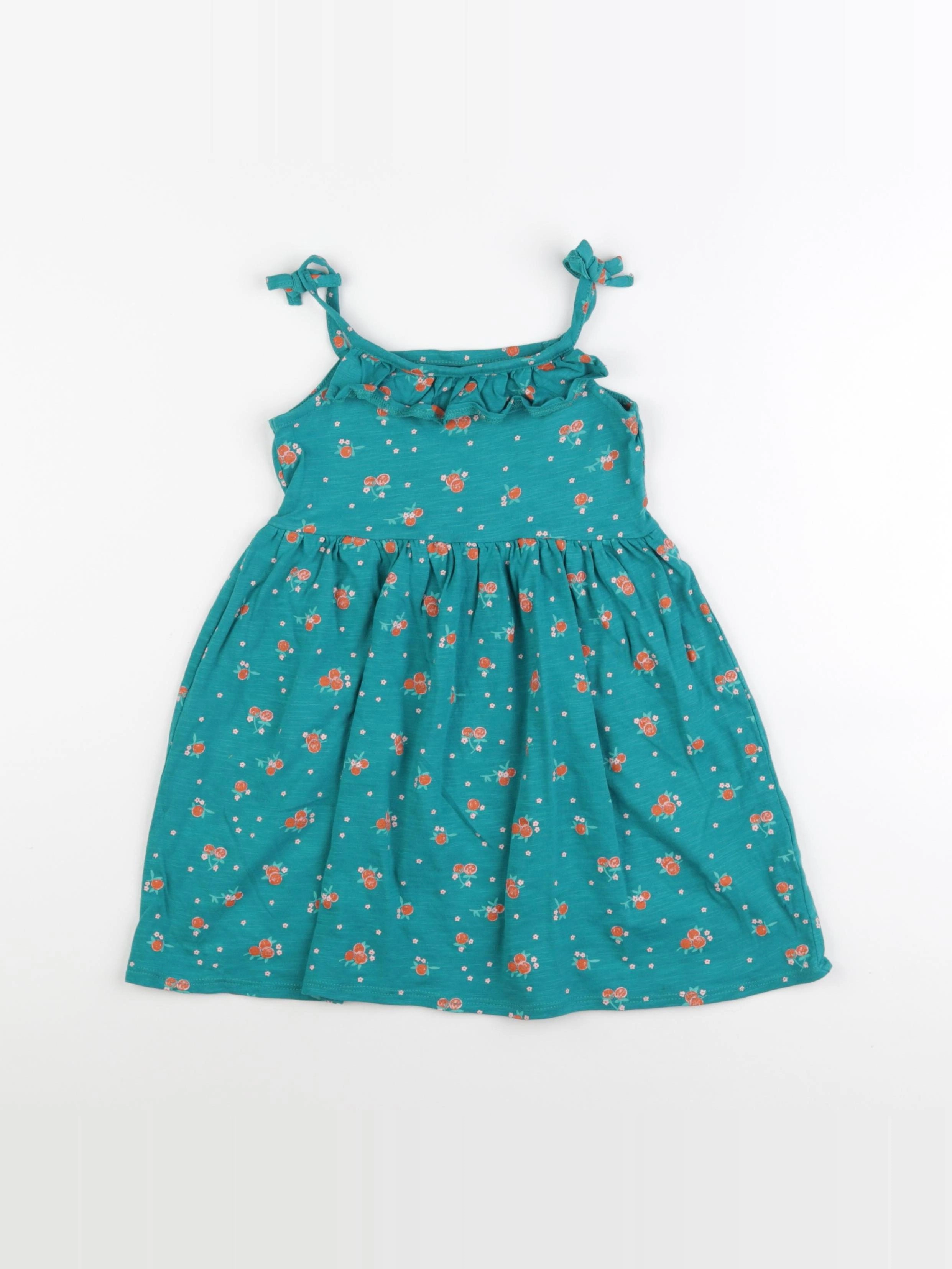 Vertbaudet - robe vert - 4 ans