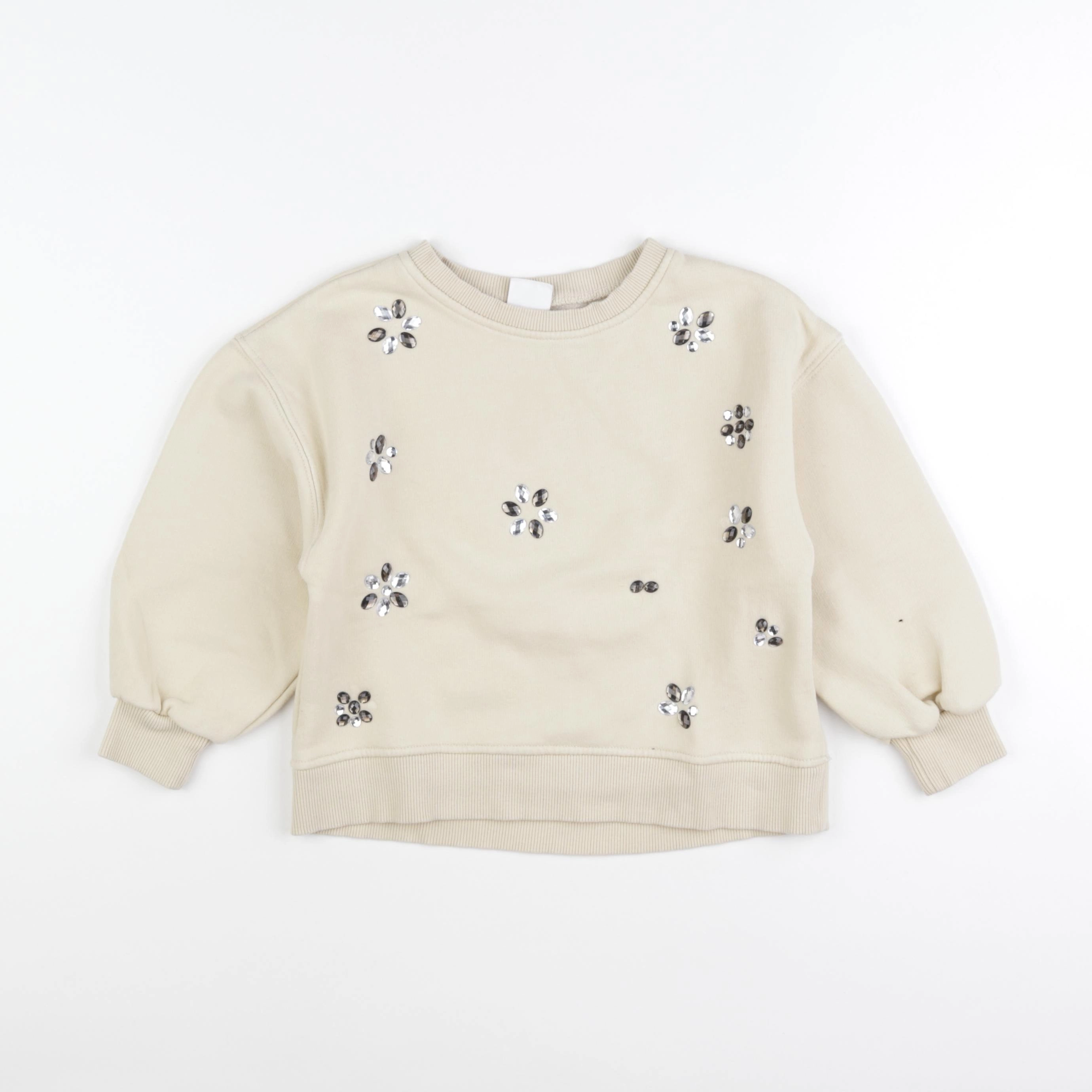 Zara - sweat beige - 6 ans