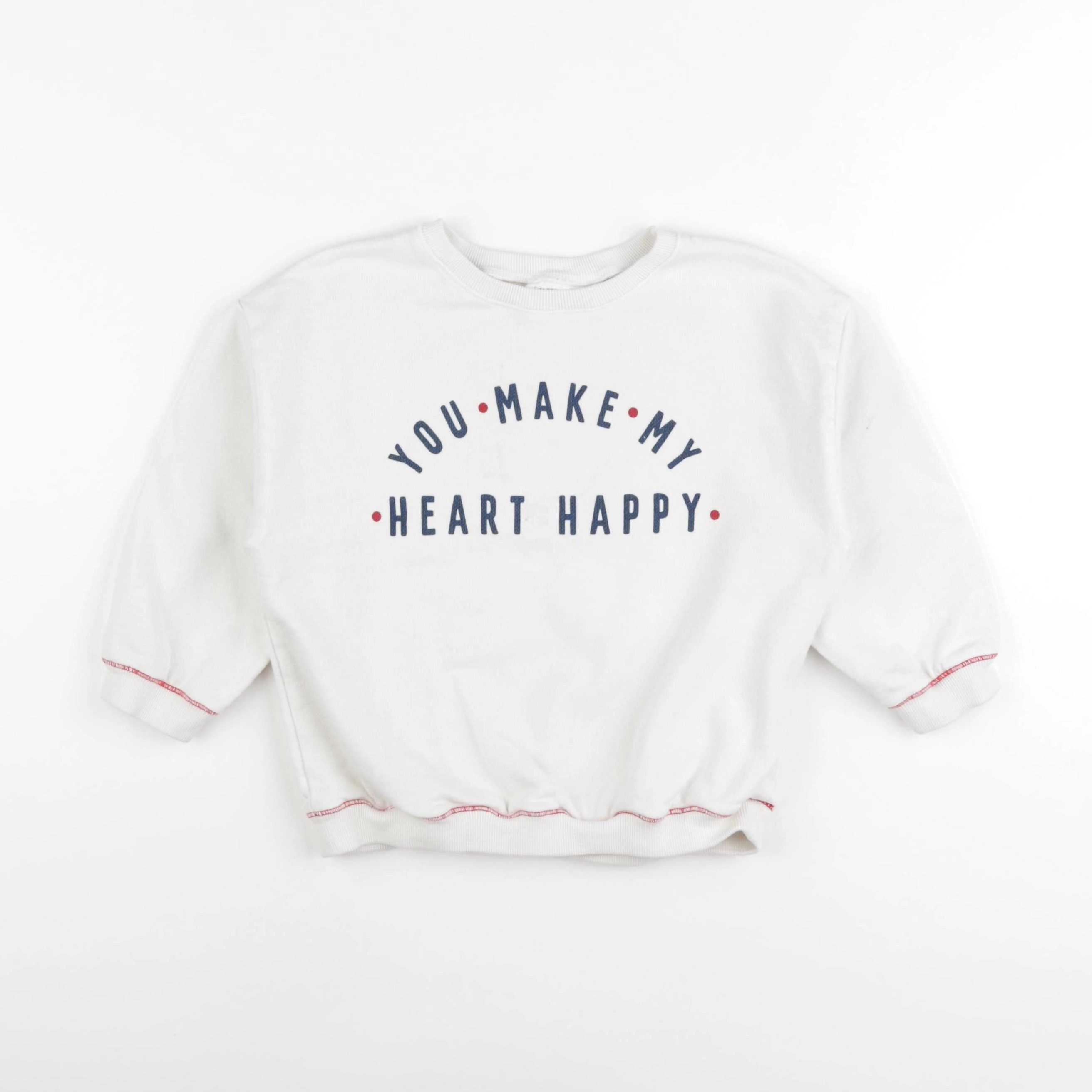 Zara - sweat beige - 4/5 ans