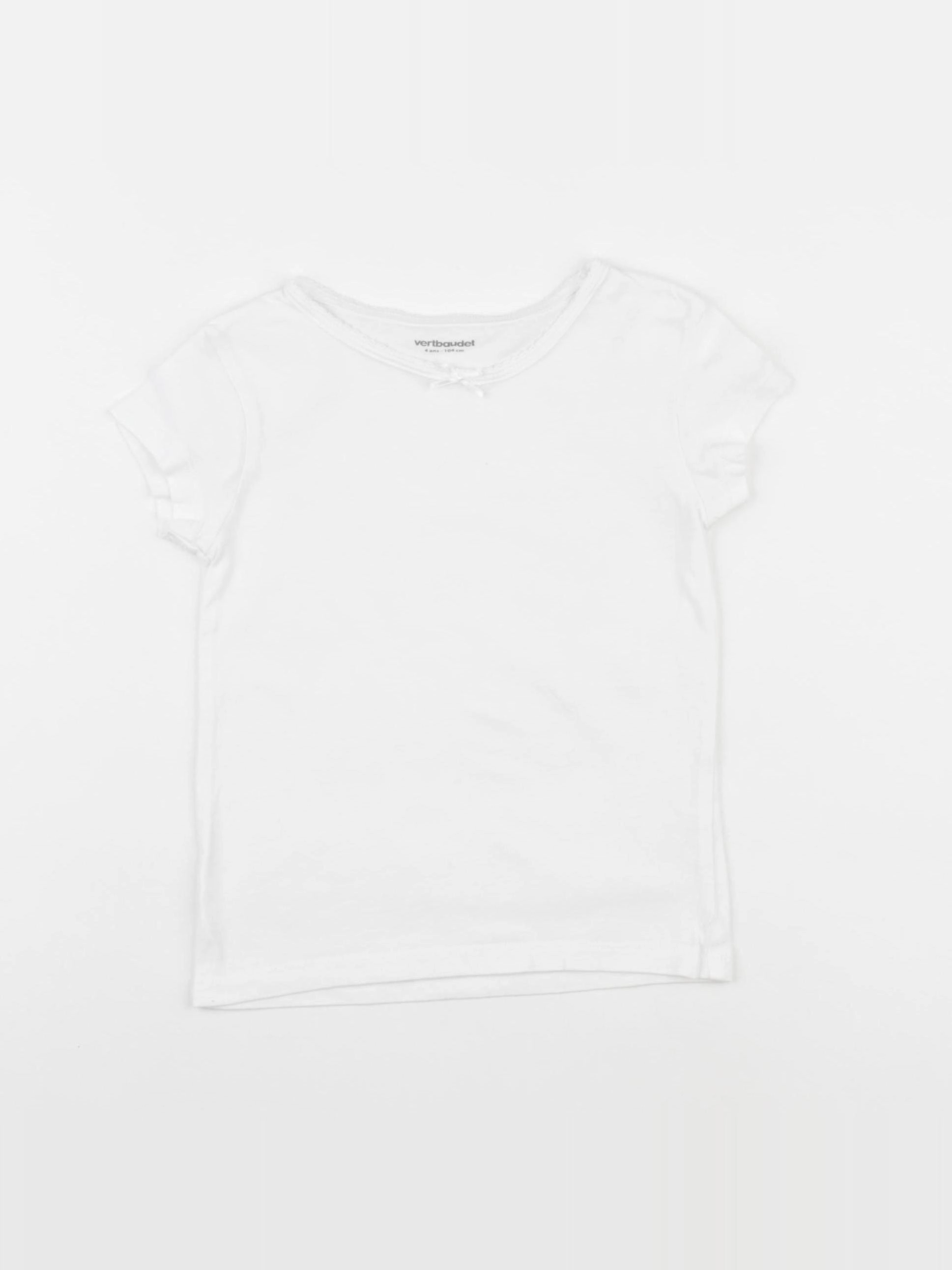 Vertbaudet - maillot de corps blanc - 4 ans